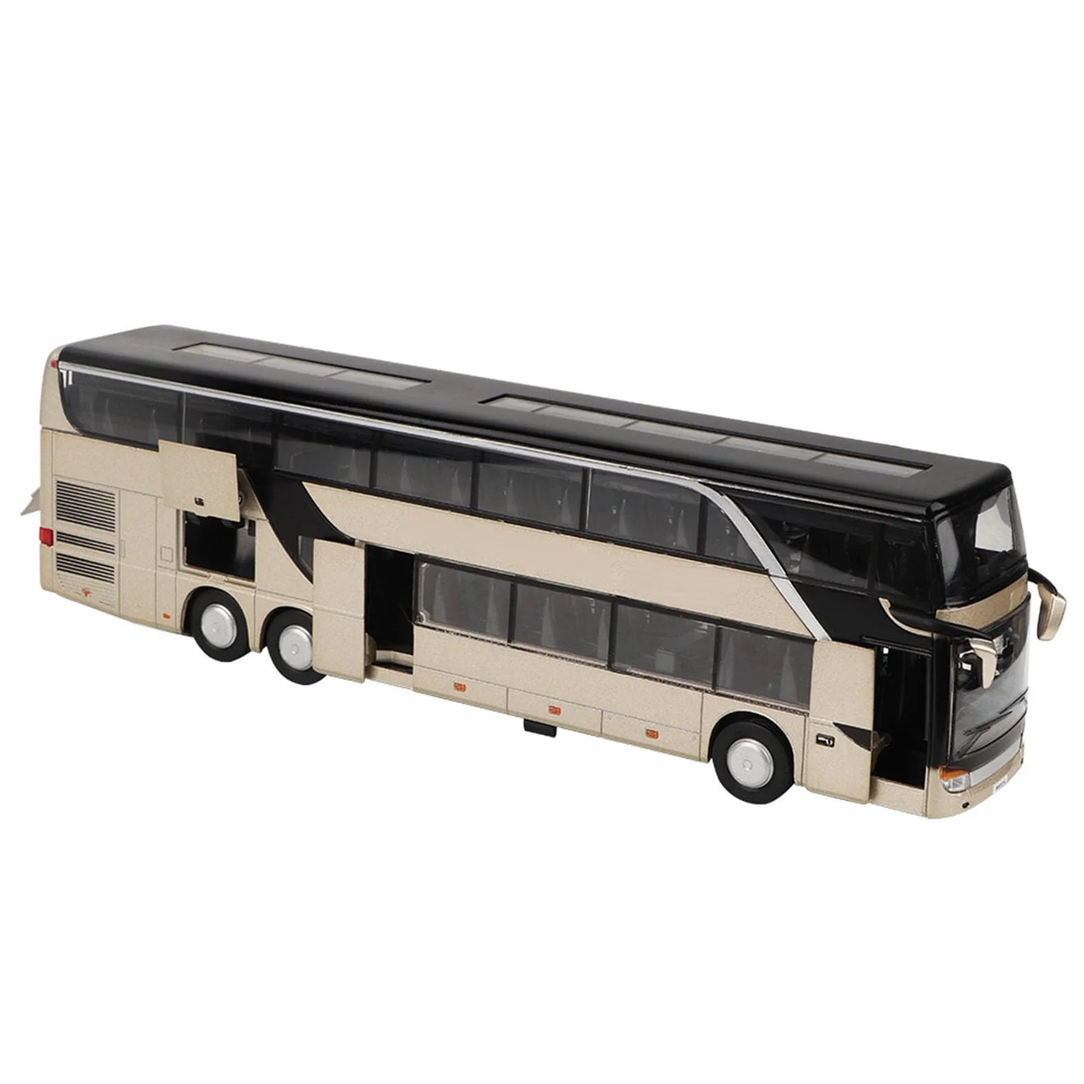 Bus électrique à Deux étages en Alliage LED Musique Lumière Jouet Cadeau Enfants Résistant aux Chutes