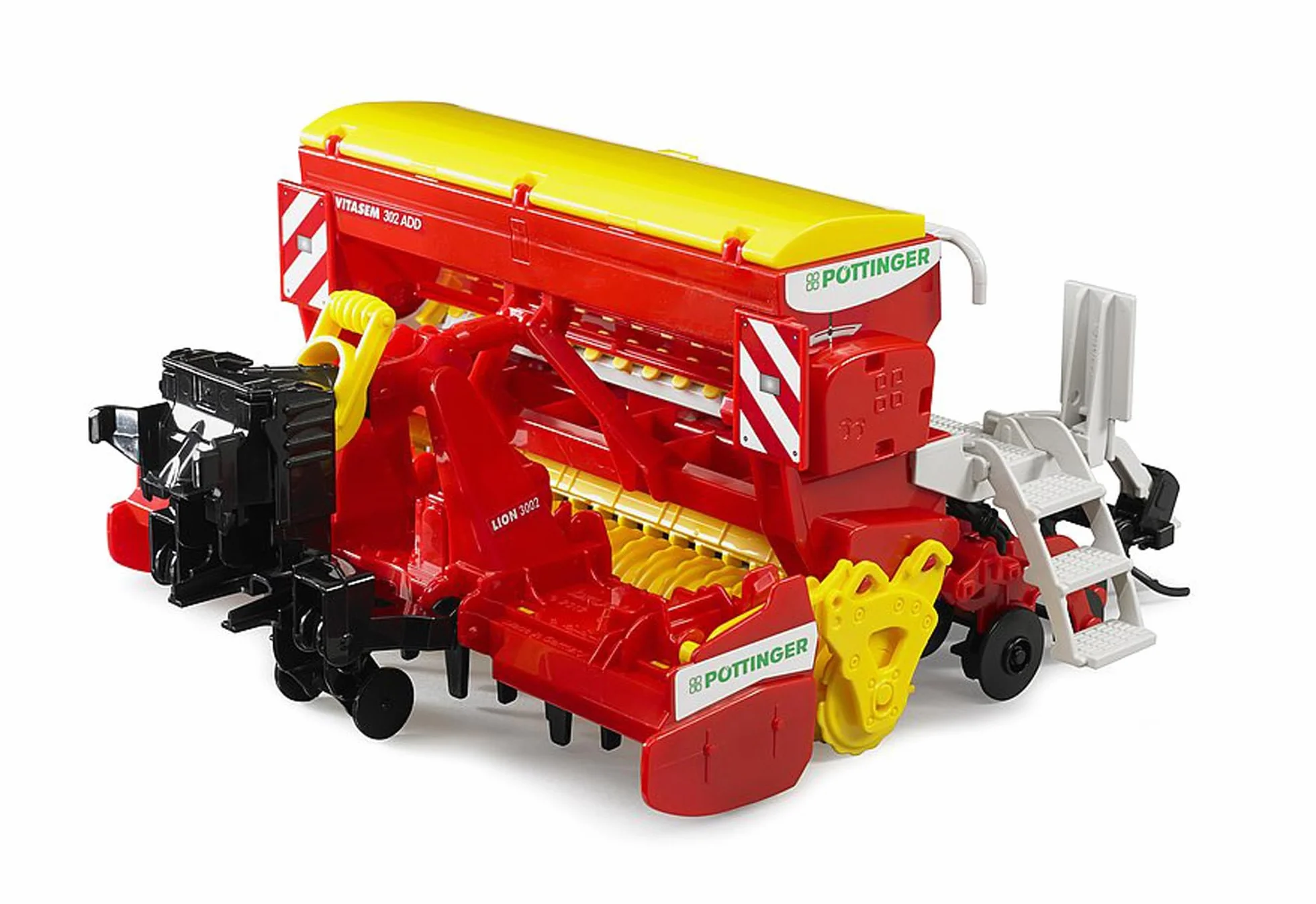 Bruder 02347 Pöttinger Vitasem 302ADD Semoir à herse rotative 1:16 Tracteur remorque Jouet Agriculture