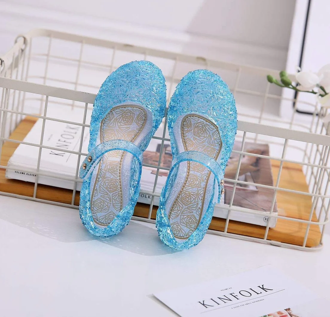 Princess Girls Shoes Cinderella Snow Queen Dress Up Cosplay Halloween