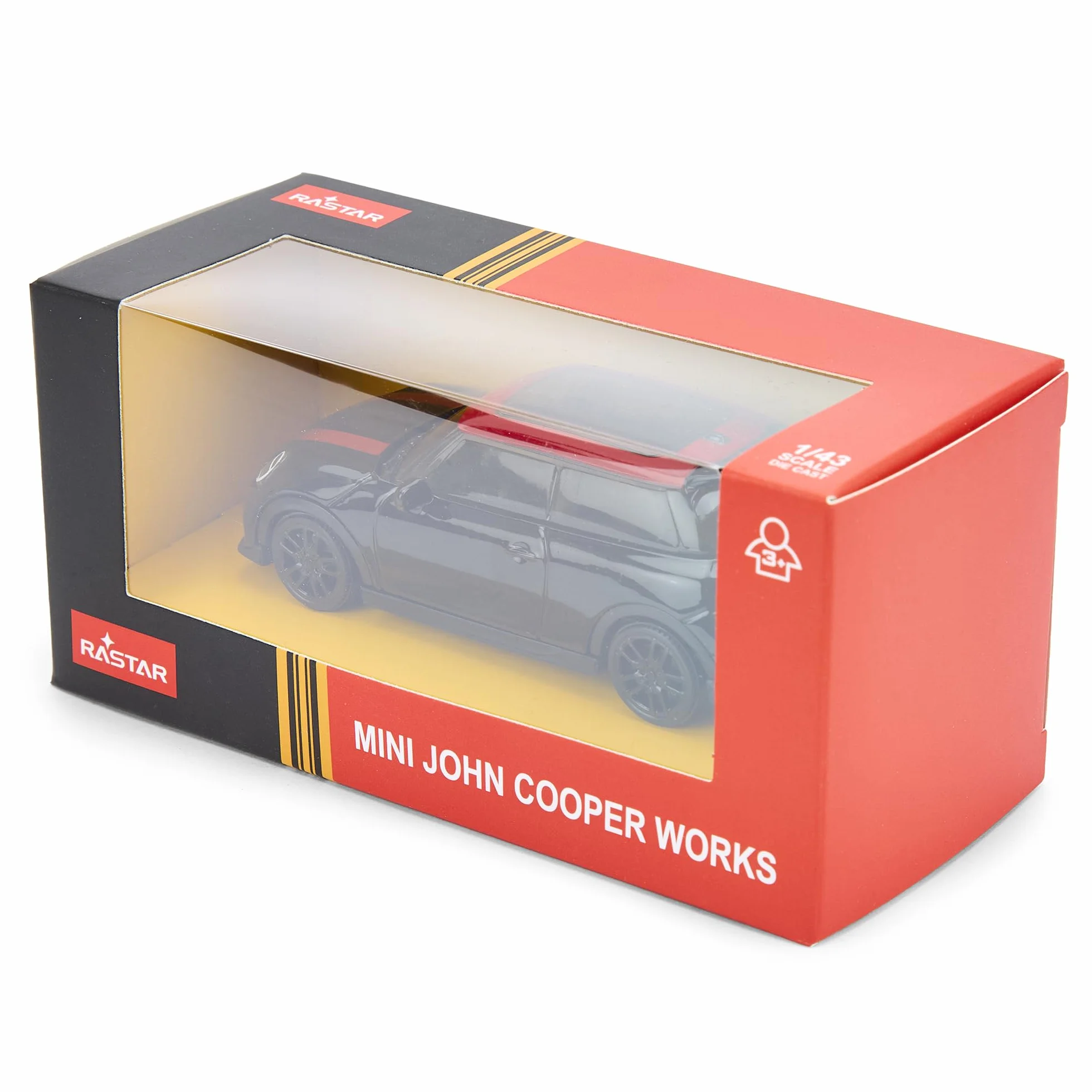 Mini John Cooper Works Voiture miniature 1:43 Noir Édition collection sous licence officielle