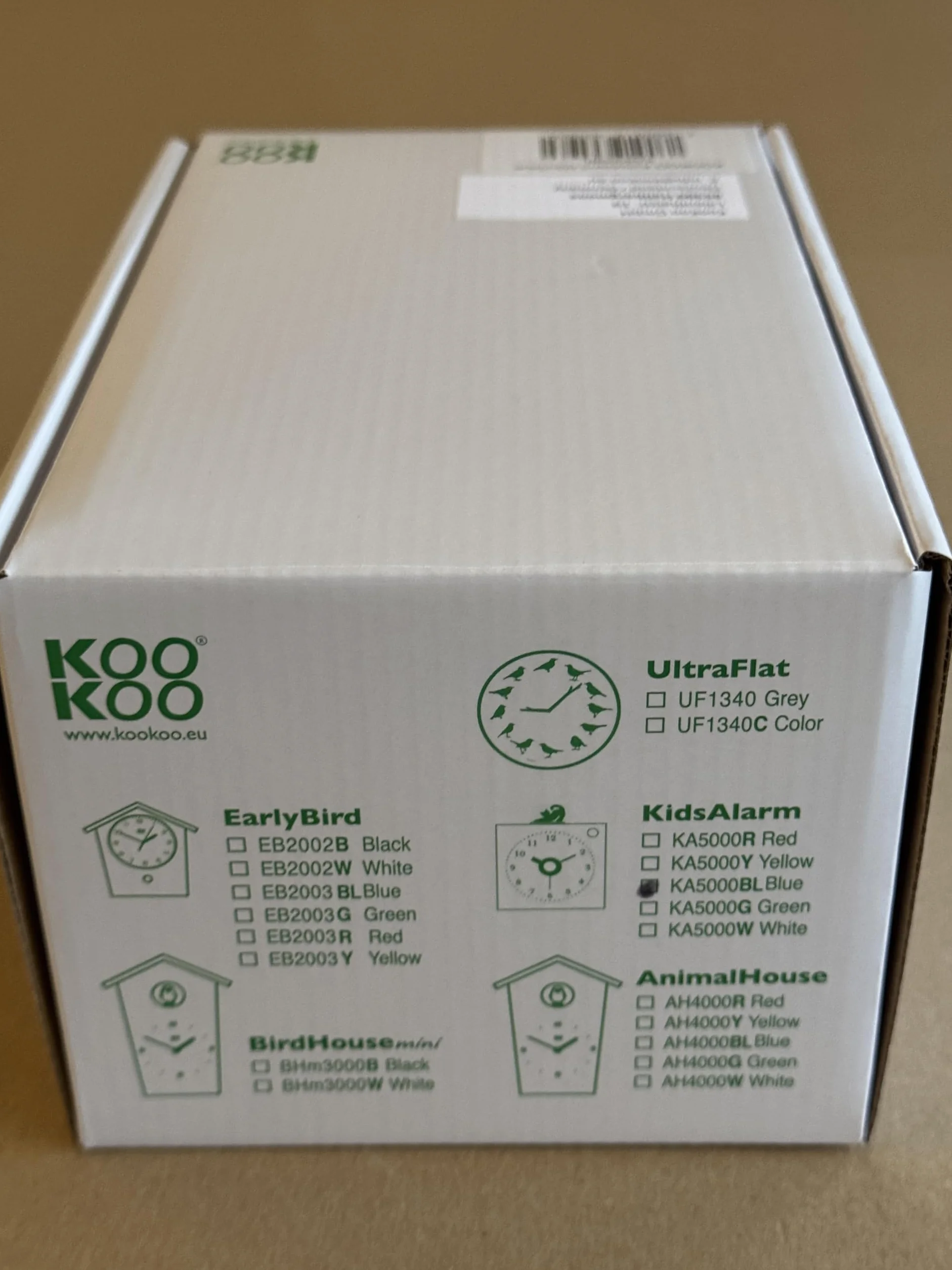 KOOKOO KidsAlarm Bleu réveil pour Enfants avec 5 Animaux de la Ferme