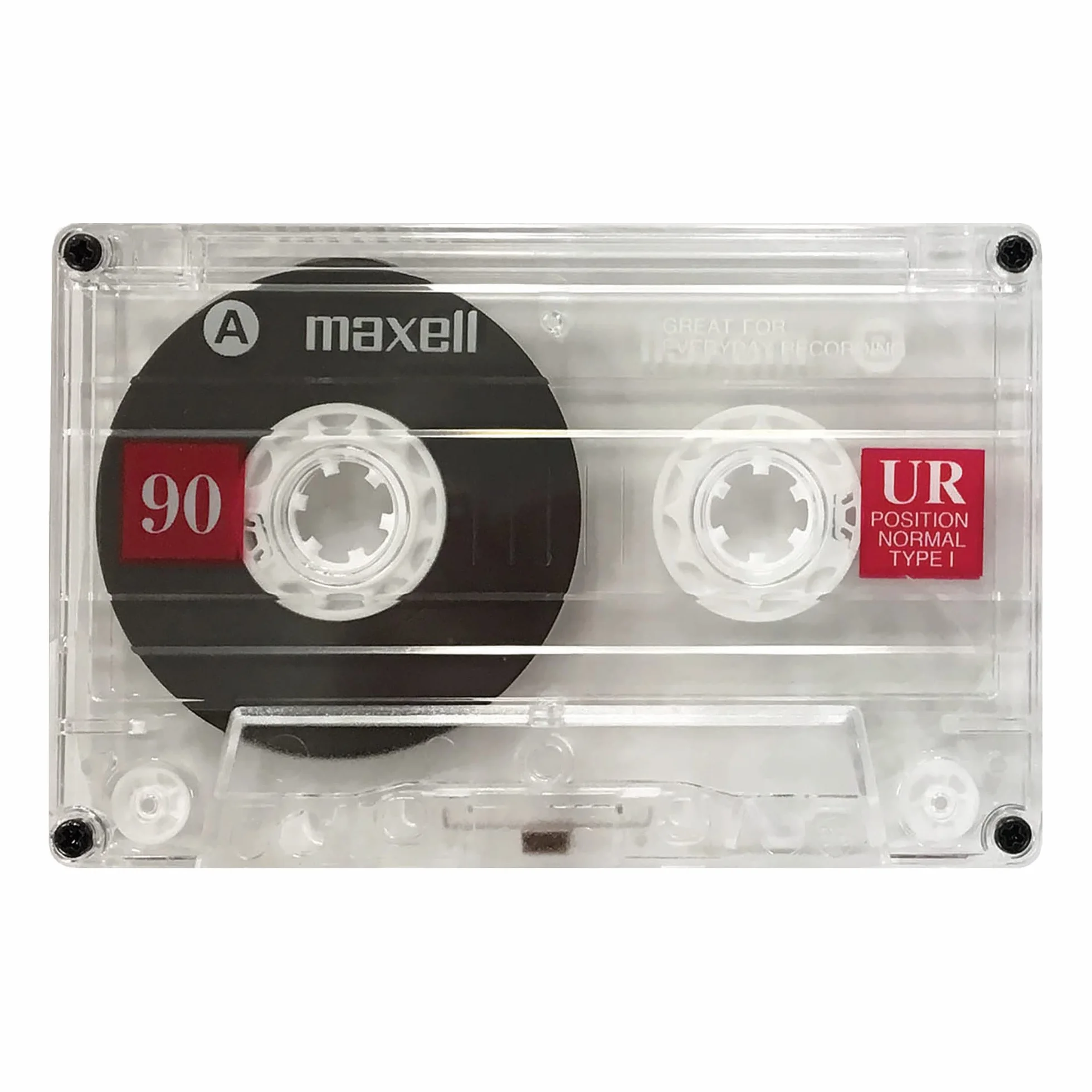 Maxell Lot de 2 Cassettes Audio UR-90 Noir 60 Min IEC Type 1