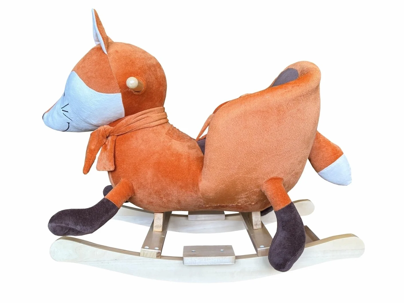 Cheval à Bascule Renard avec Ceinture de Sécurité 1-3 Ans