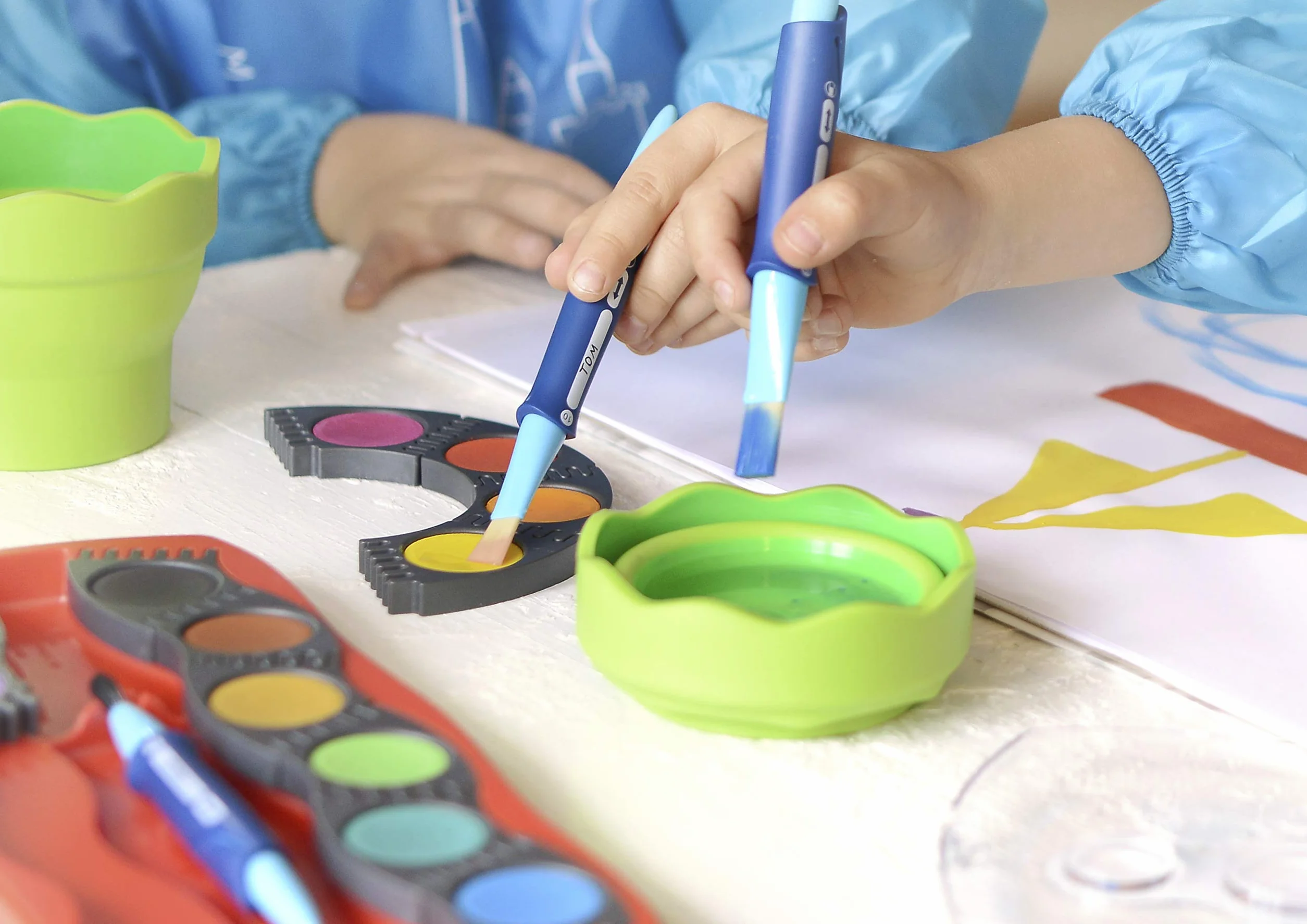 Faber-Castell Tablier de peinture enfant 110 cm bleu