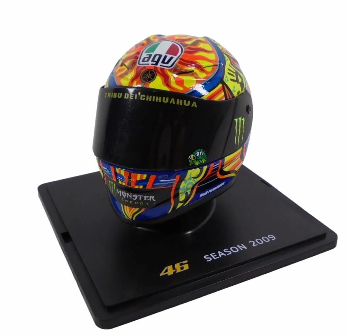 Casque Valentino Rossi Moto GP 2009 Yamaha YZR-M1 CR006BC Échelle 1/5