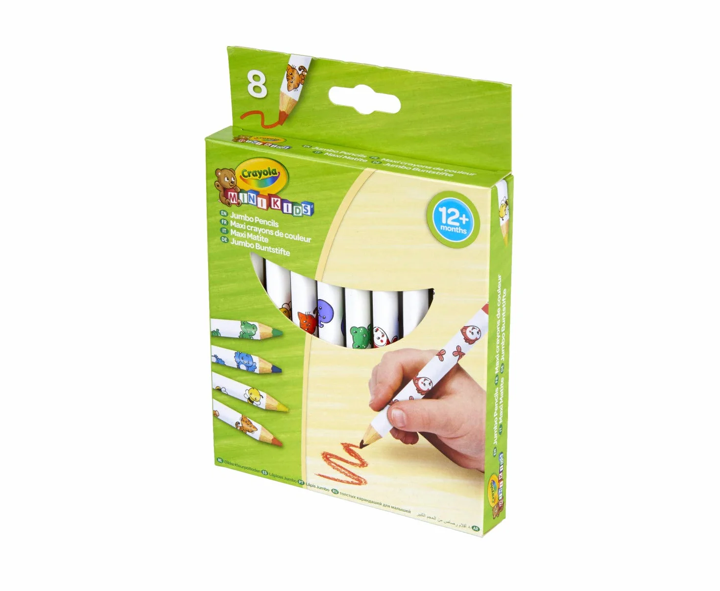 CRAYOLA 8 Maxi Crayons de Couleur Loisir créatif Mini Kids Jeu de Dessin et coloriage
