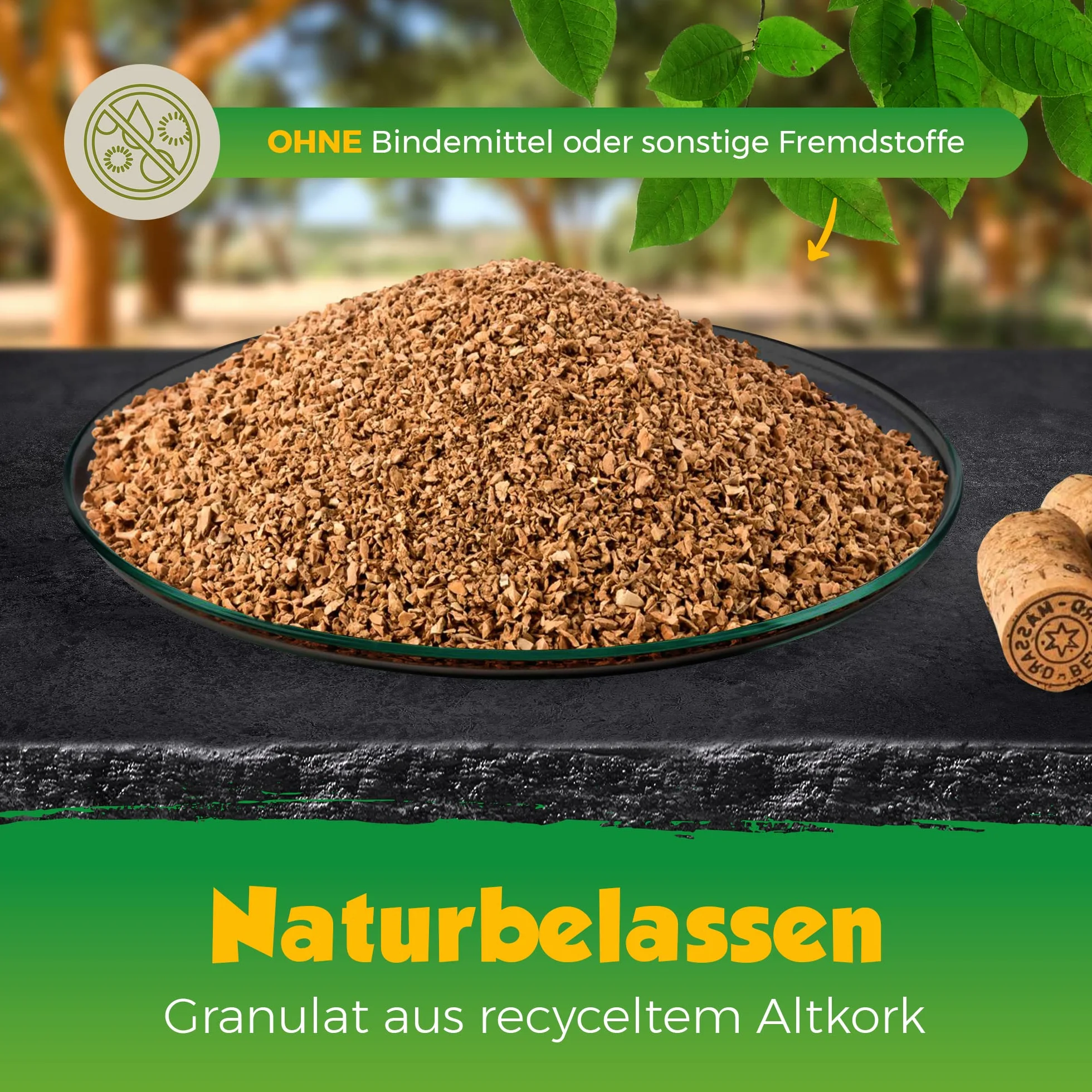 Granulés de Liège Kork-Deko 1-2 mm 10 l Terrarium Bricolage Modélisme
