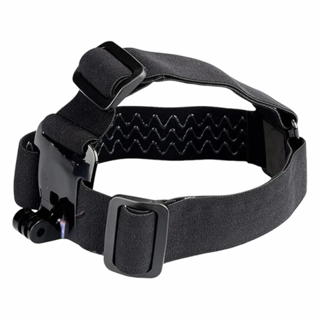 Casque Bandeau de Tête pour Caméra d'Action, Sangle Élastique Fixation, Compatible G0Pro Her05/6/7, DJi, insta360