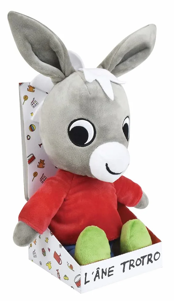 JEMINI Peluche Ane Trotro 40 Cm Jouet D'Éveil Premier Âge Doudou Bébé Enfant Lavable En Machine