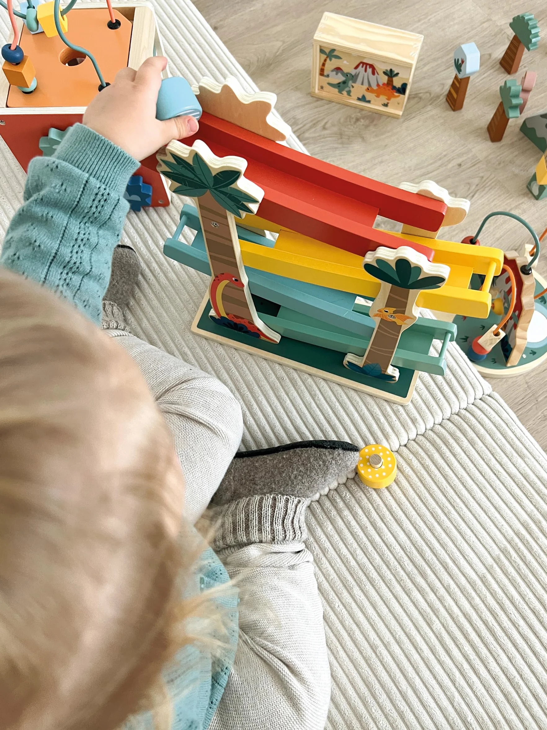Small Foot Boucle de motricité Dino en Bois certifié FSC 100% 12 Mois