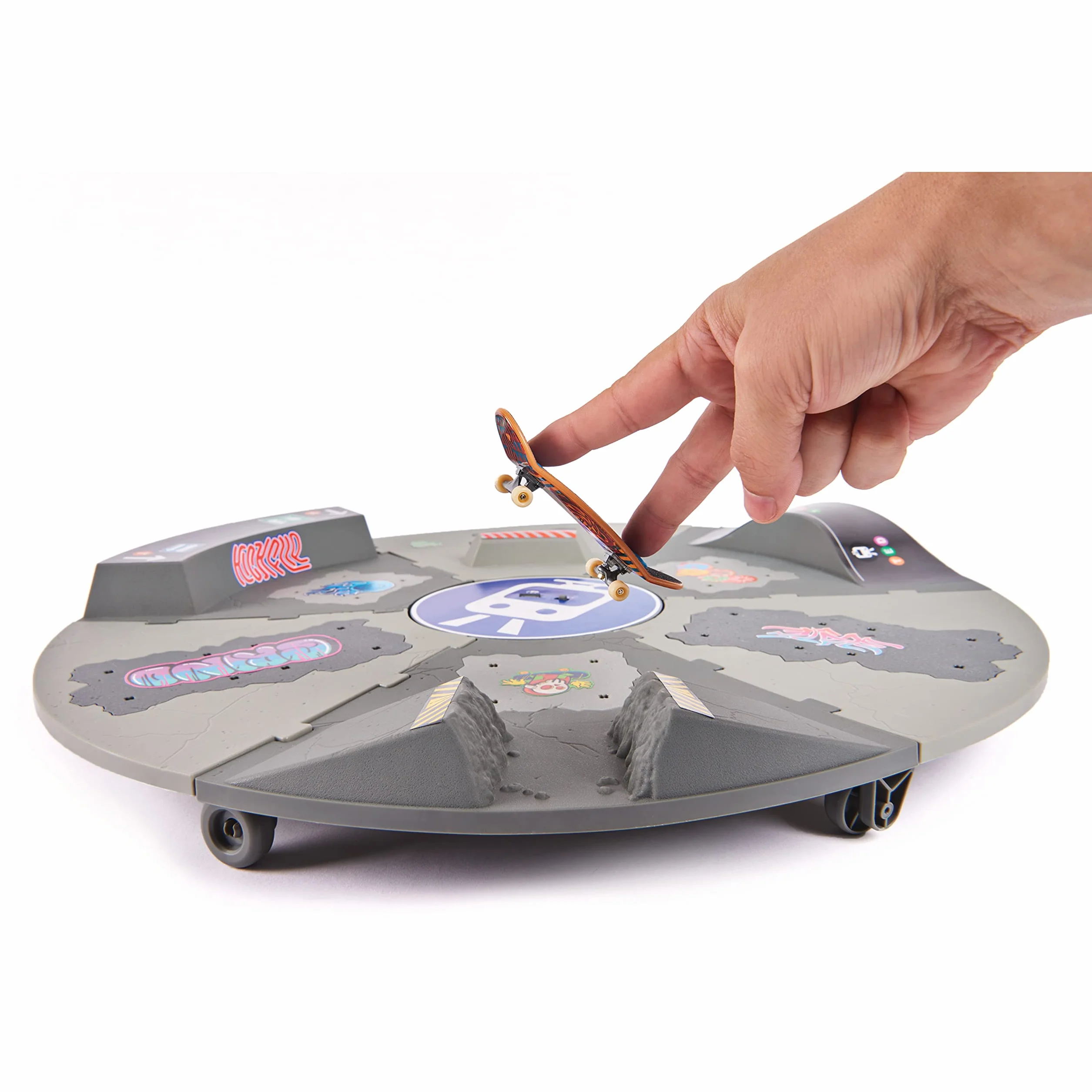 Tech Deck Finger Skate Rampe Motorisée Rotative 360° 50 cm - X-Connect - Jouet Enfant 6 Ans+