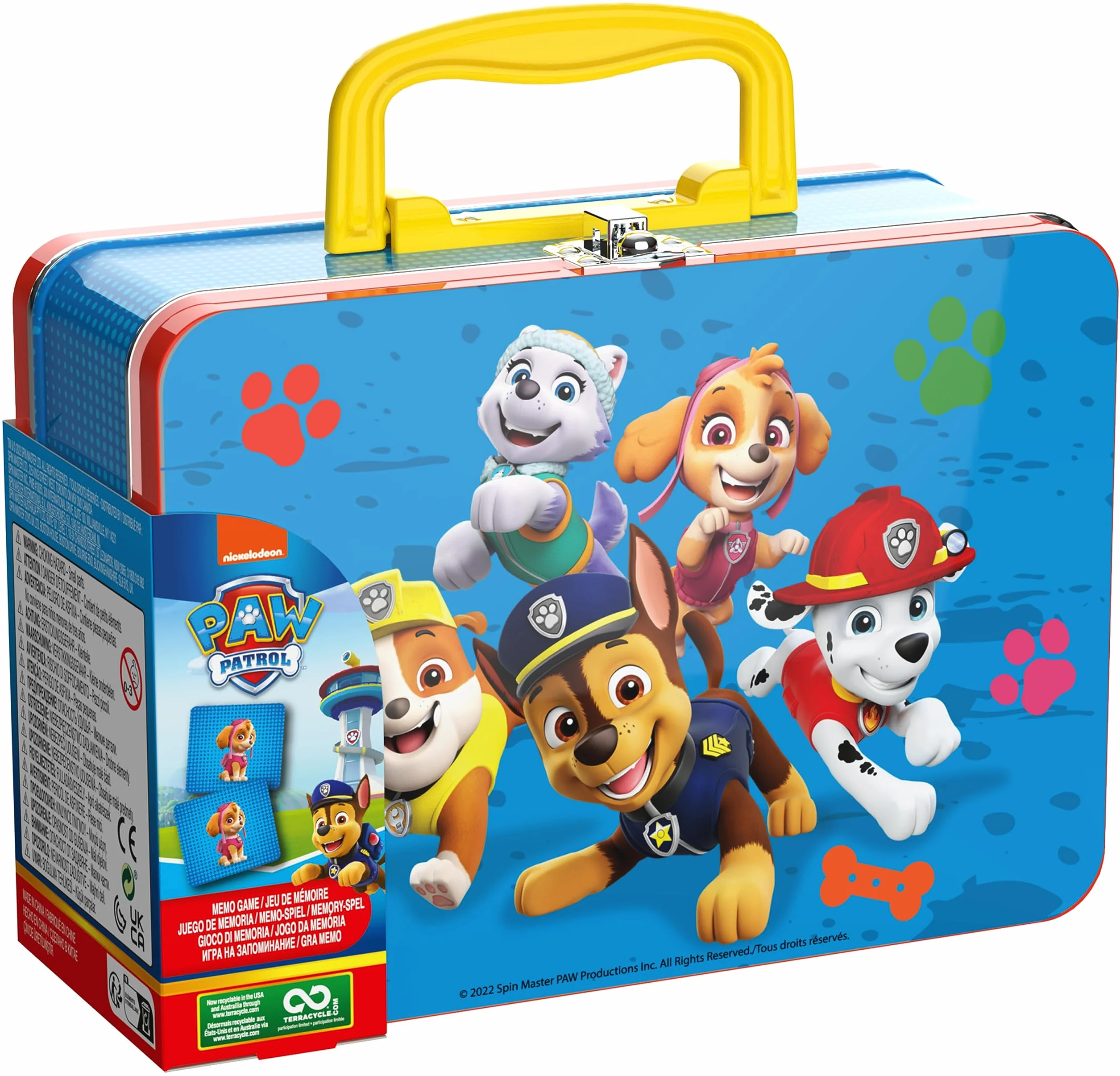 Paw Patrol Pat Patrouille Memo Valisette Jeu De Mémoire 72 Cartes 36 Paires Héros Chiots
