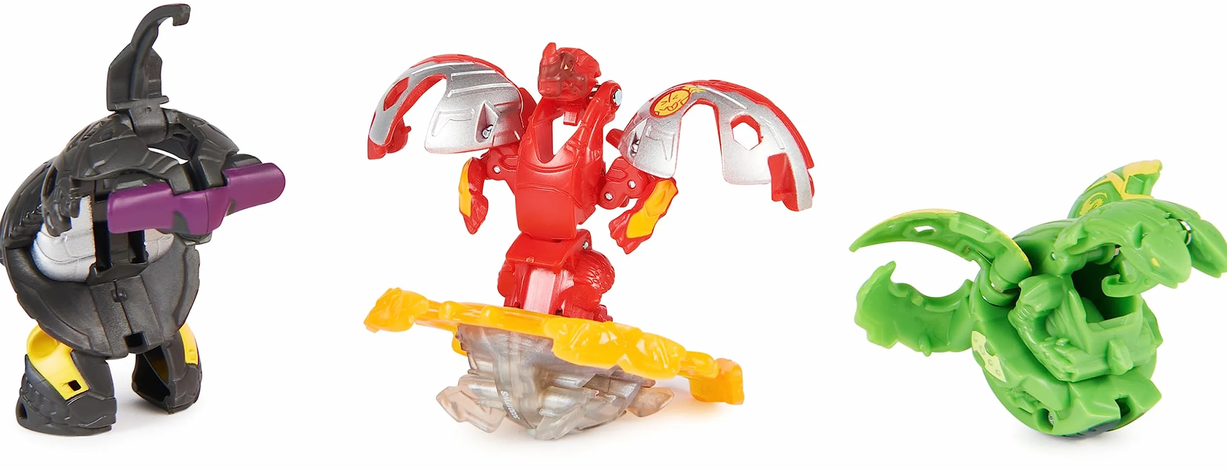 BAKUGAN 3.0 Starter Pack Nouvelle Génération Nillious Hammerhead Dragonoid Special Attack Anneau Combat Carte Lanceur 9 Cartes Jouet Enfant 6 Ans+