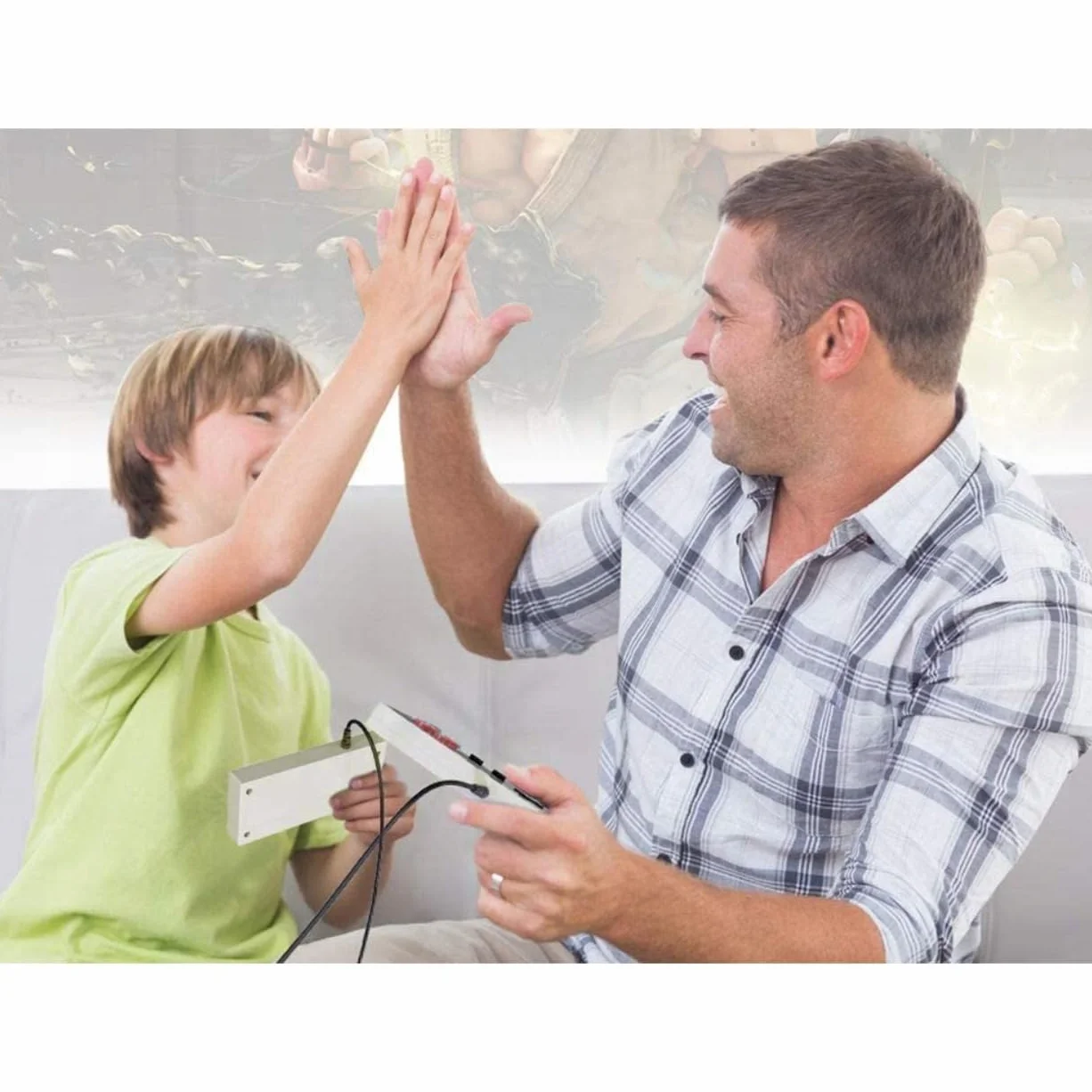 Console TV rétro 620 jeux intégrés 8 bits 2 pads Plug & Play pour enfants adultes