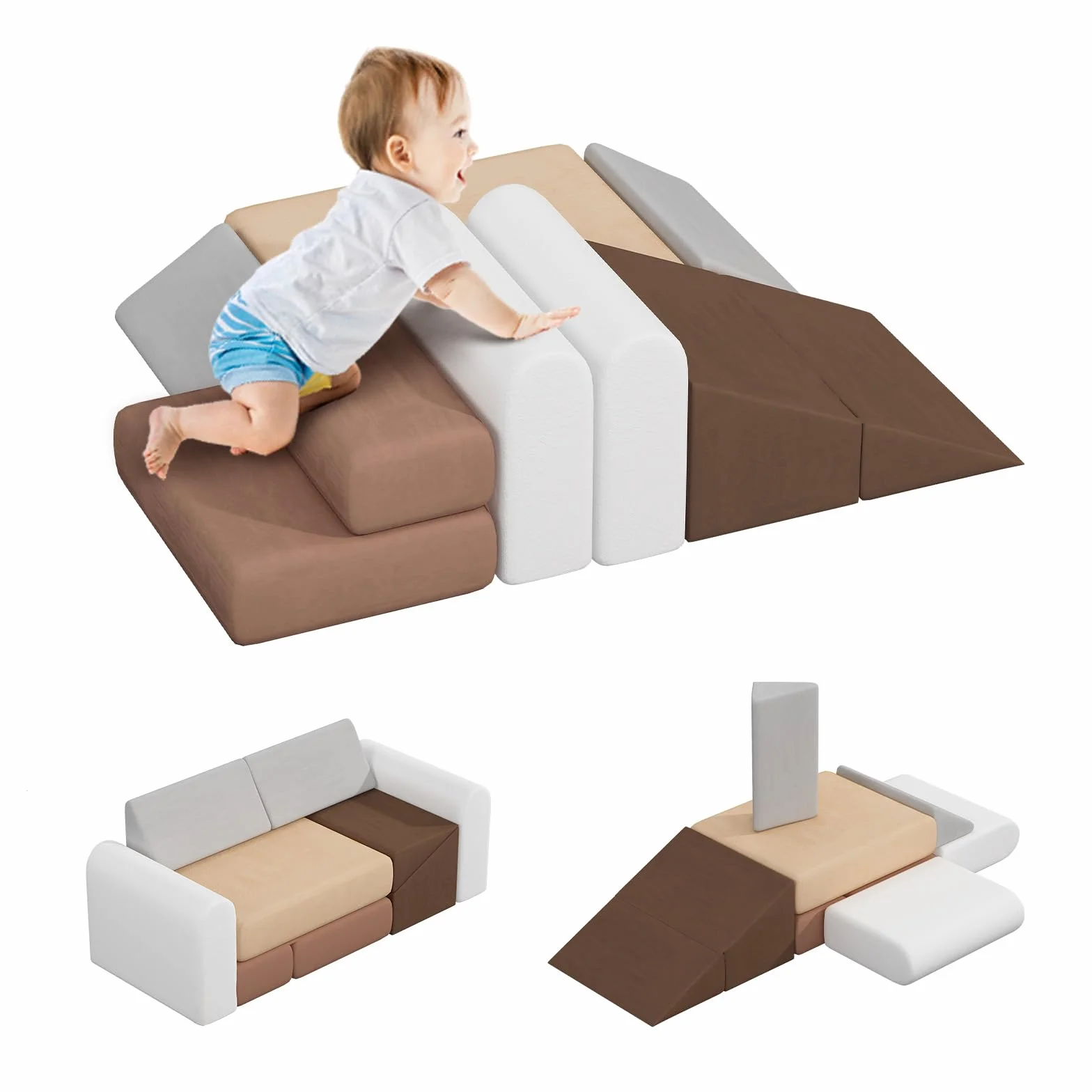 BanaSuper Blocs Mousse Éducatifs Modulables | Équipement de Jeu Souple pour Bébé
