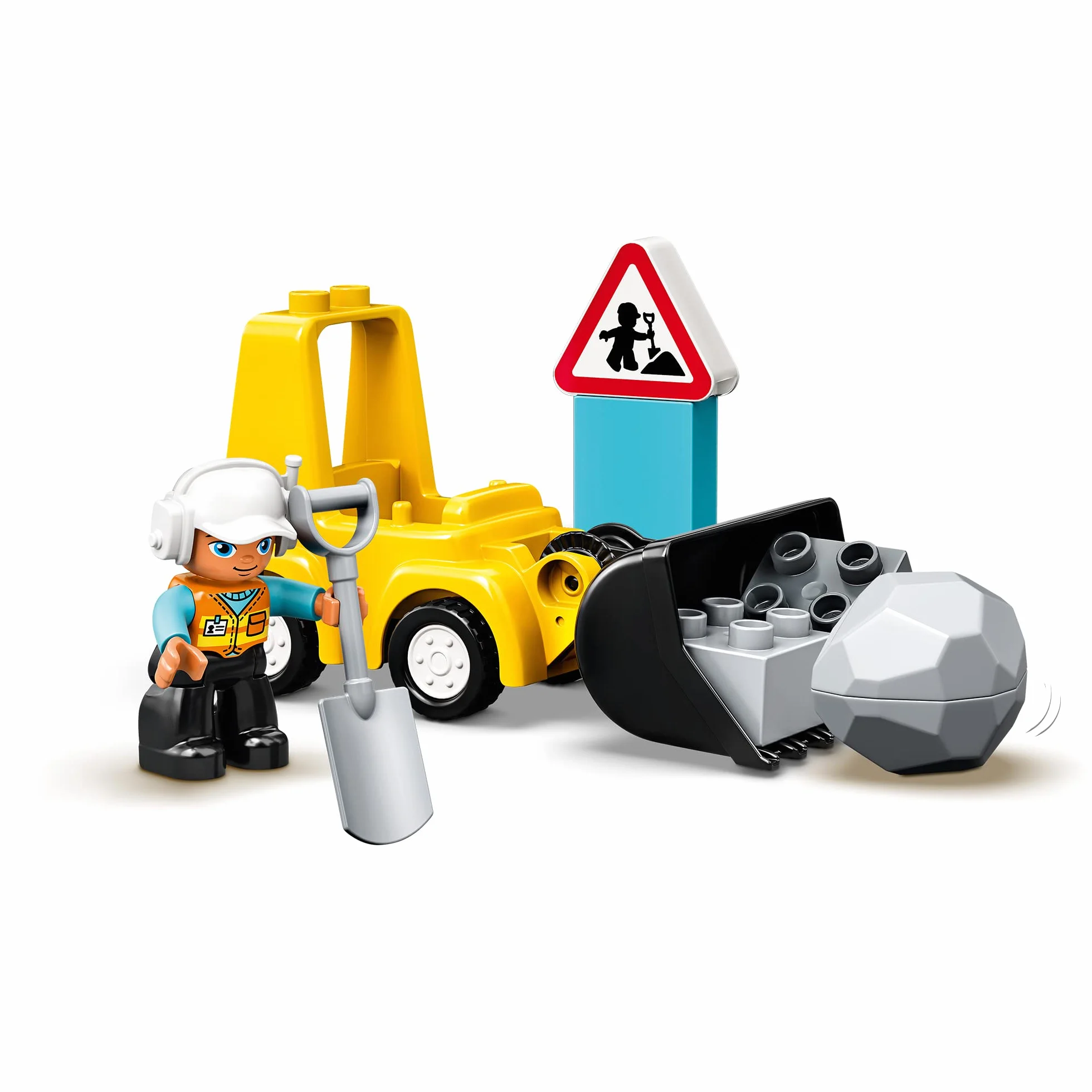 LEGO Duplo 10930 Le Bulldozer Jouet Engins De Chantier Enfant 2 Ans Motricité Fine