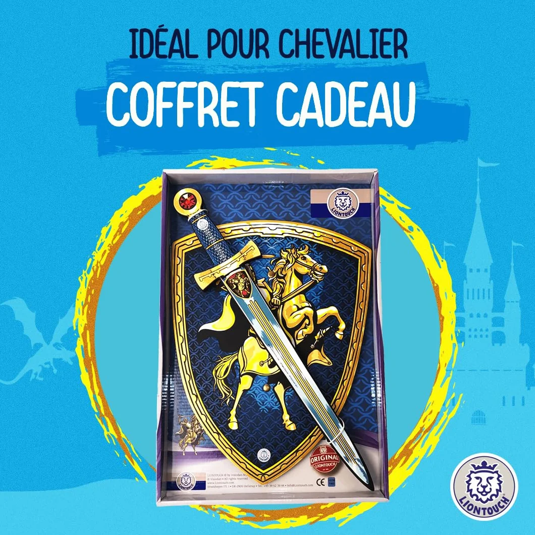 Liontouch Épée et Bouclier Chevalier pour Garçons 3-6 Ans Ensemble de Jeu en Mousse Médiéval