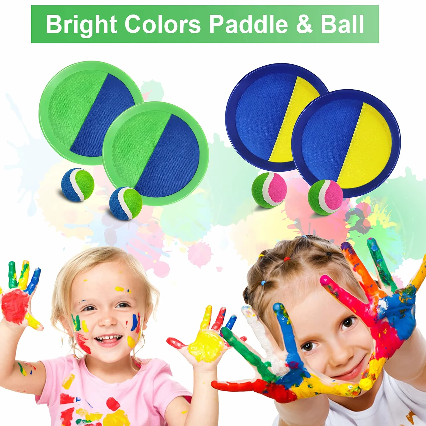 Raquette Scratch Jeux Plage Jardin Piscine Exterieur pour Enfant Adulte