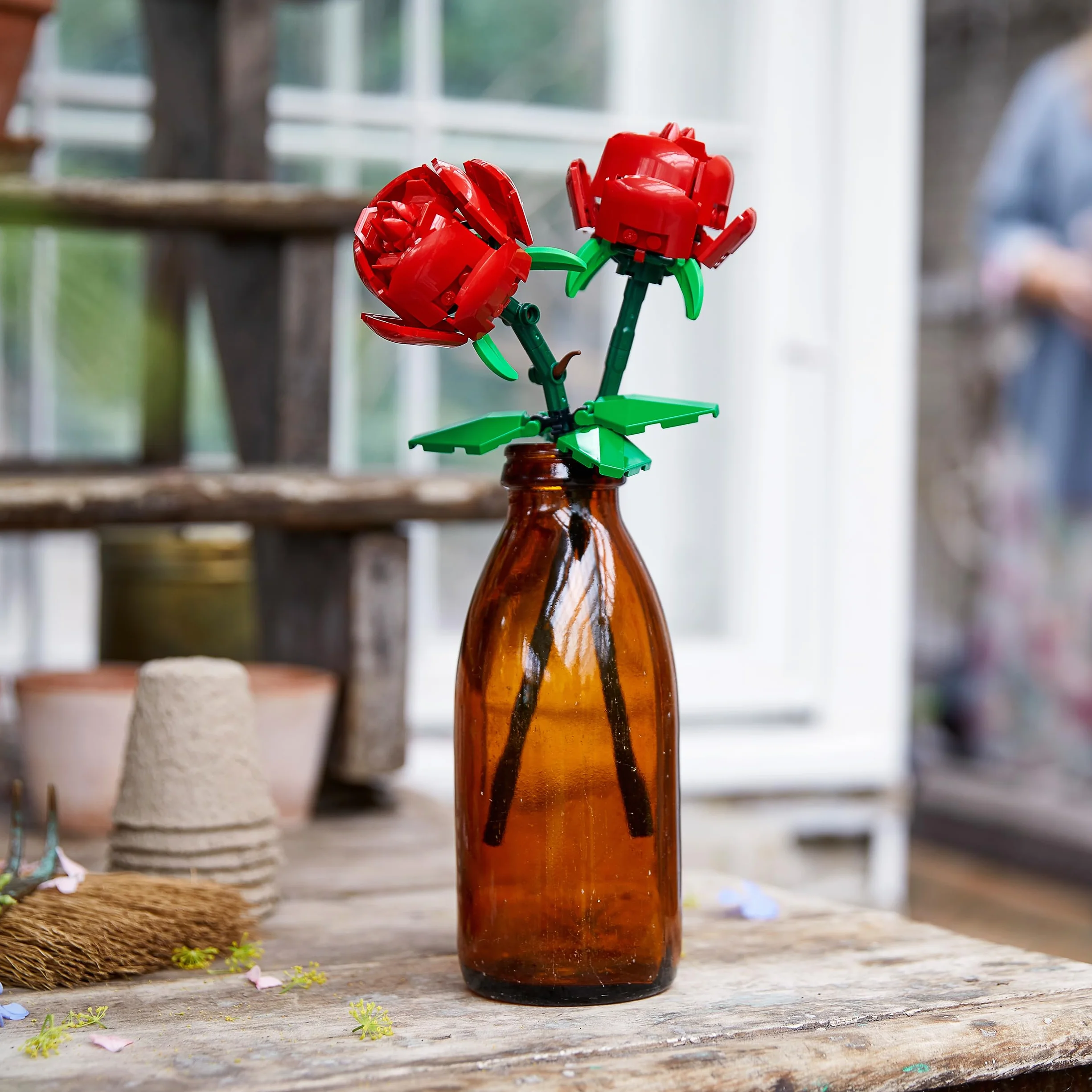 LEGO Botanicals Les Roses 40460 Jeu de Construction Fleurs Artificielles Décoration Florale Maison Bureau
