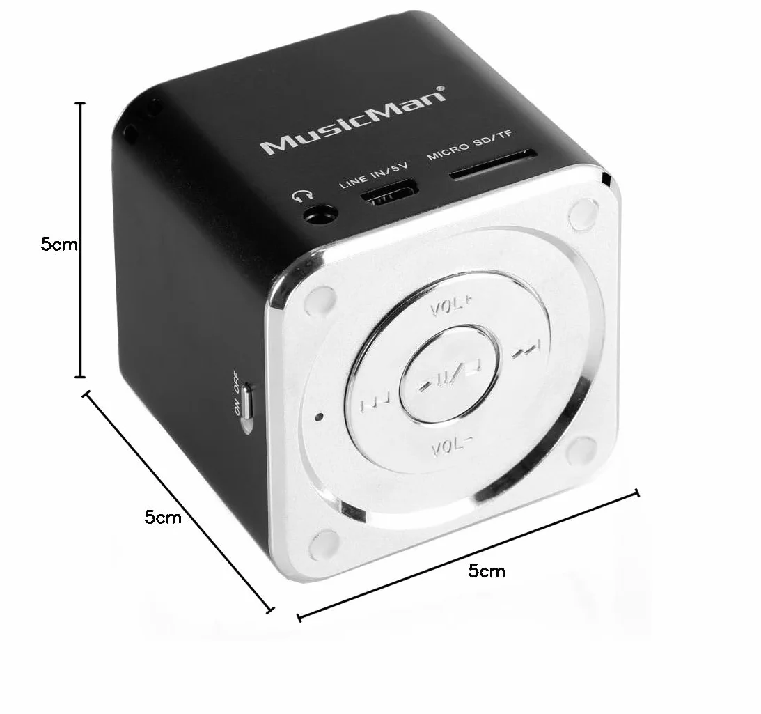 Technaxx JH-MD05 Mini Musicman Soundstation Haut parleur portable Noir