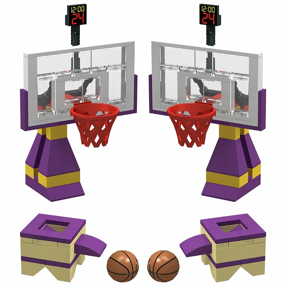 Blocs de construction éducatifs pour basket-ball 12,7 x 25,4 cm lot de 3
