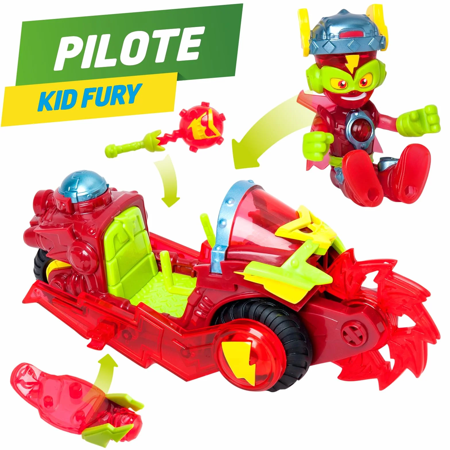 SUPERTHINGS Véhicule de Combat Kid Fury Kaboom City