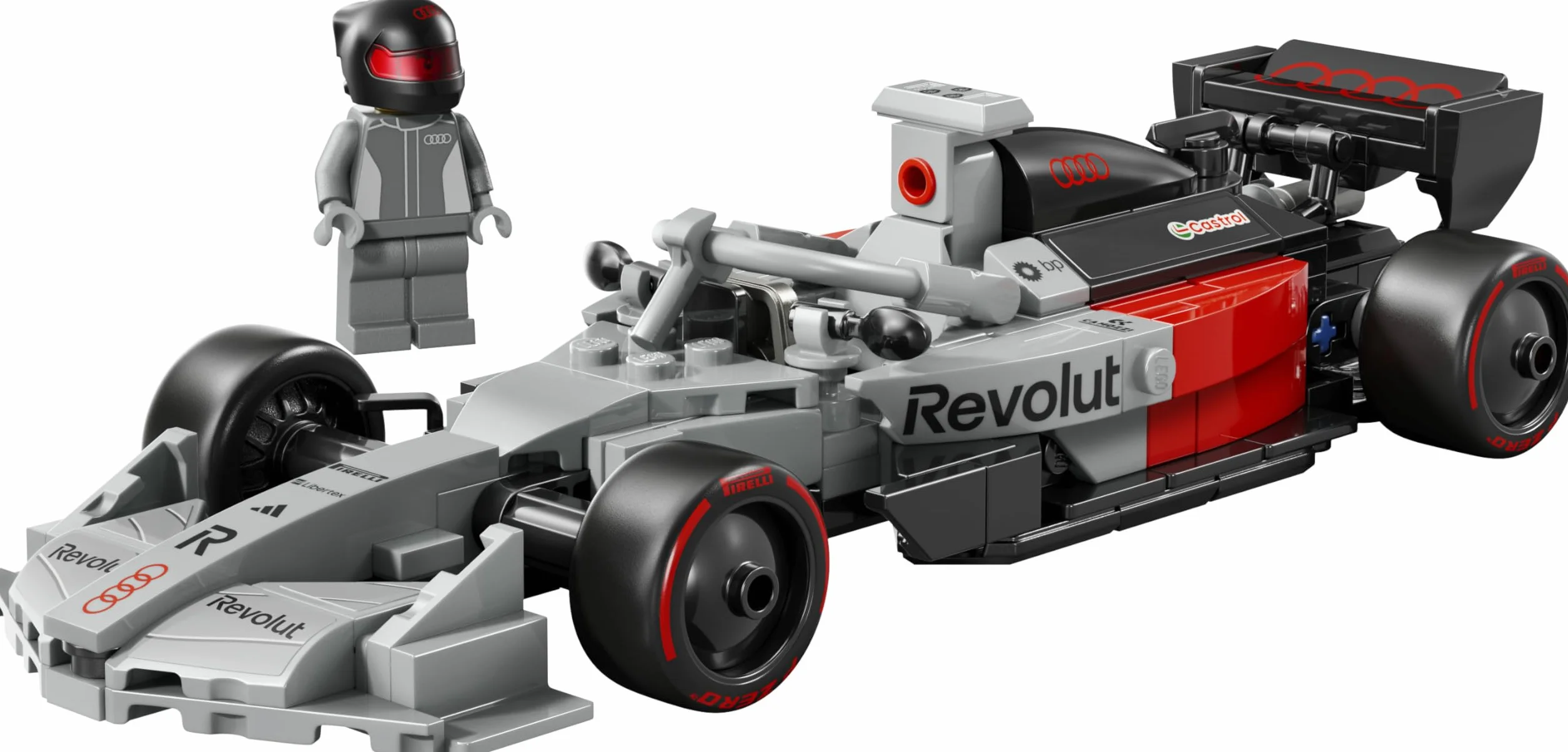 LEGO Speed Champions Audi Revolut F1 Team R26 Voiture de Course 77259 Jouet Maquette Minifigurine Pilote