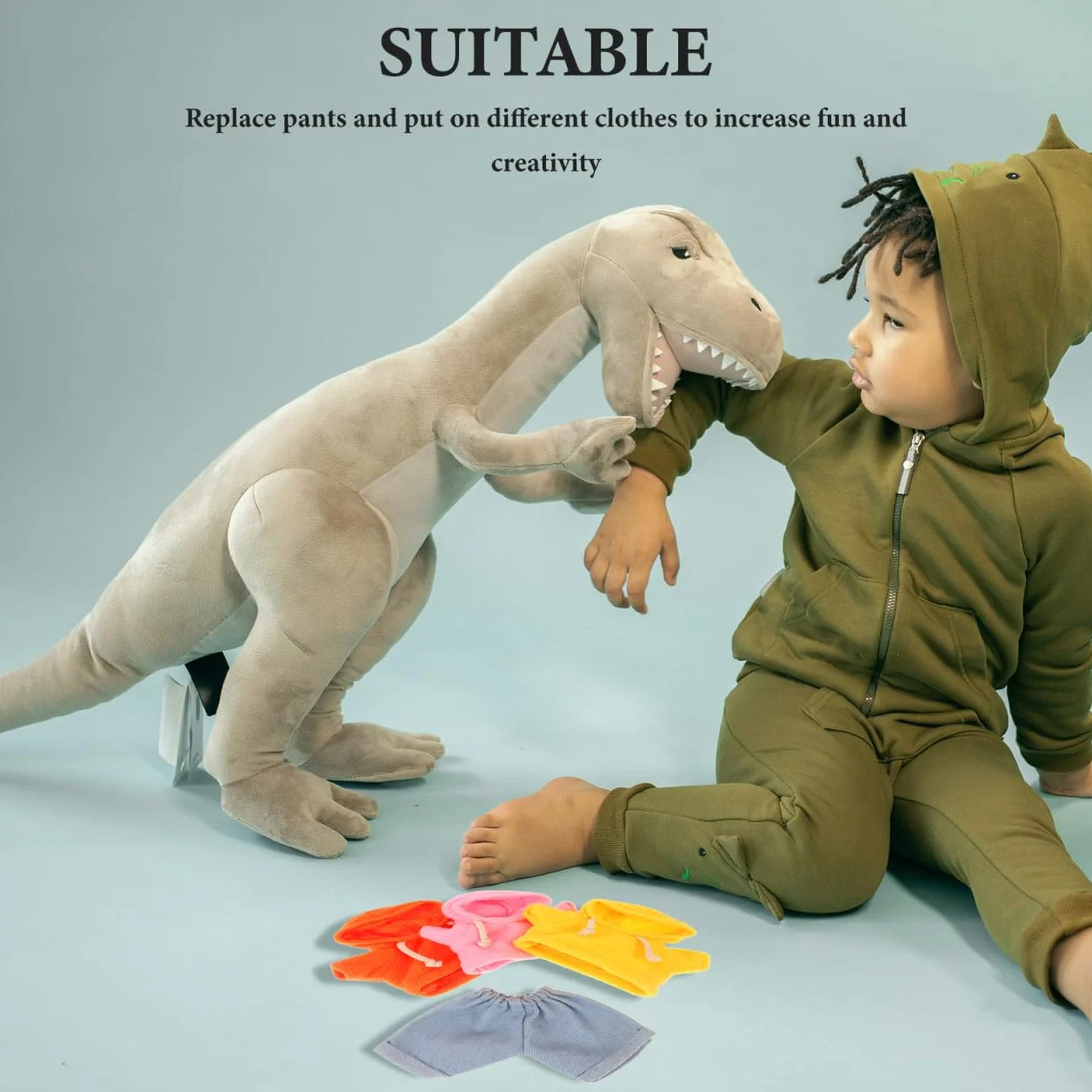 Toddmomy Vêtements De Poupée en Peluche 20CM avec Pantalon Accessoires D'Habillage 8 Pouces