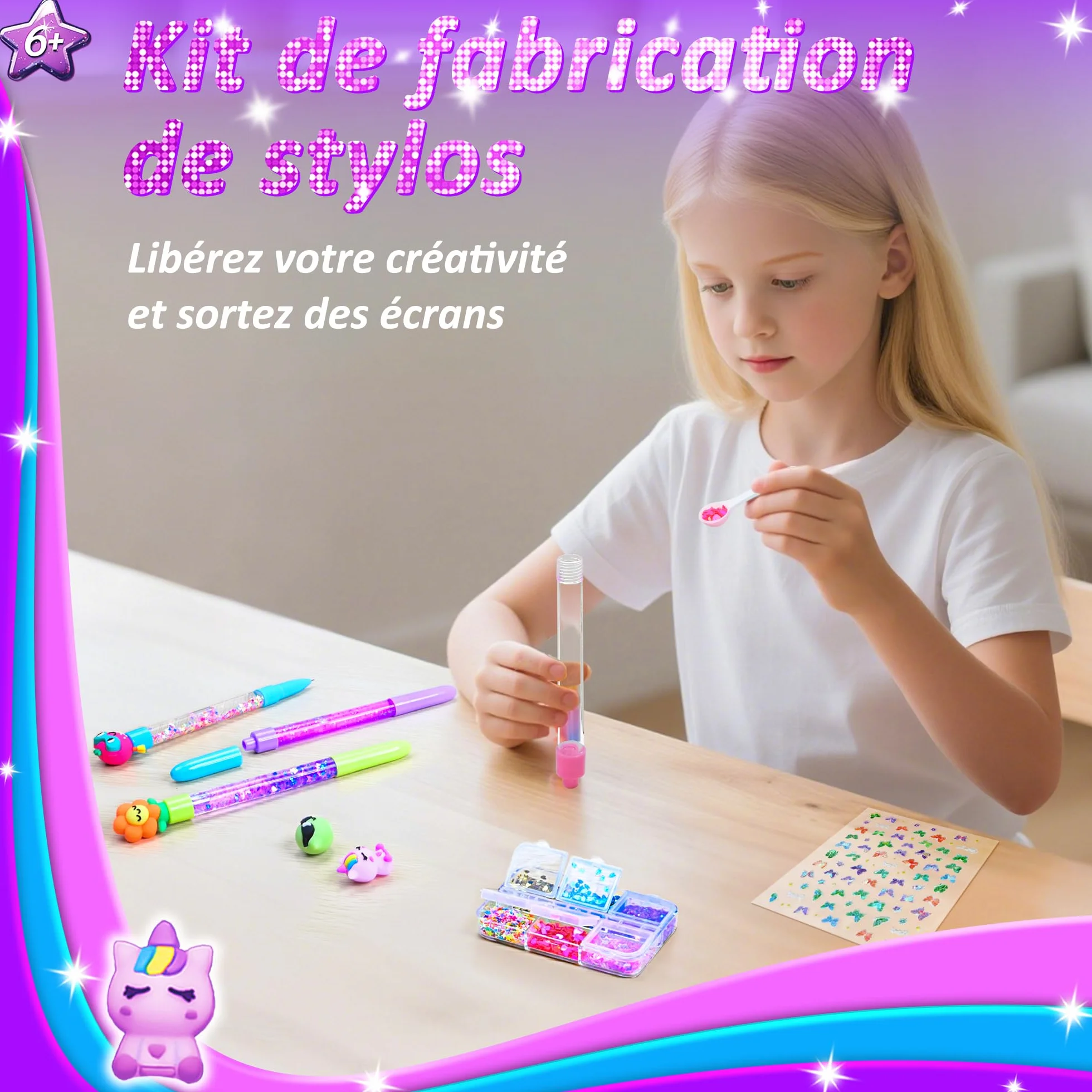 MOMUSE Fabrique à Stylo Cadeau Fille 6-12 Ans Atelier Créatif Enfant Activité Manuelle