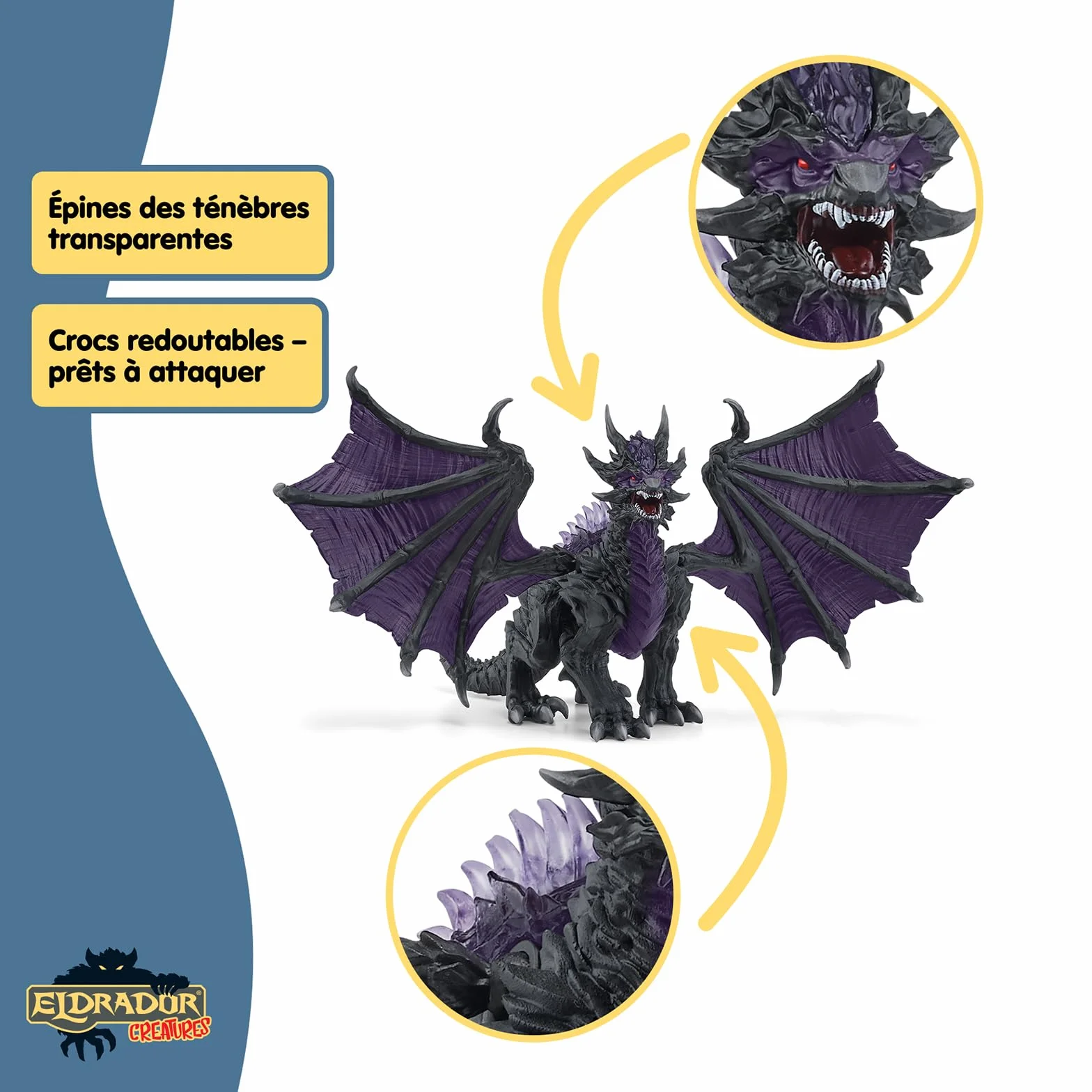 Schleich 70152 Dragon des Ombres Figurine ELDRADOR Creatures 19 x 22 x 13 cm