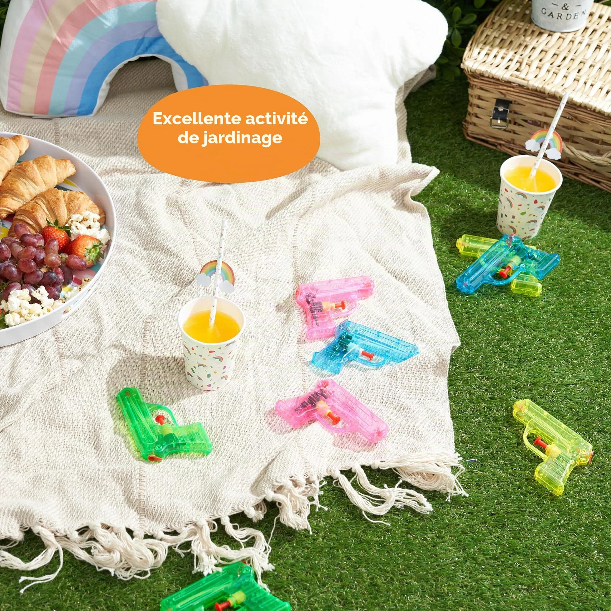 THE TWIDDLERS Lot de 20 Mini Pistolets à Eau 11 cm - Jouets d'Extérieur pour Enfants