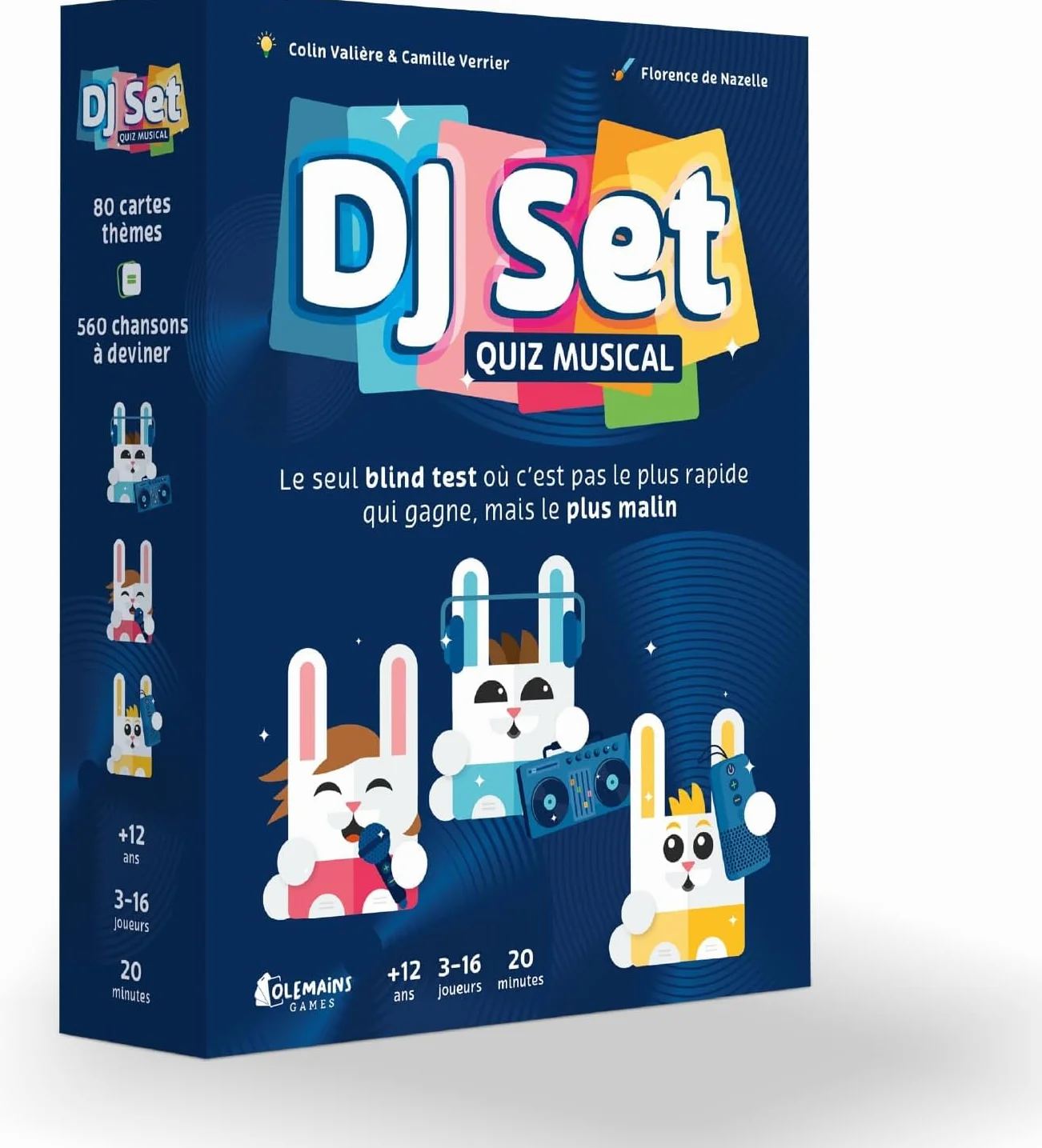 DJ SET – Jeu de Société Musical – Blind Test – 80 Thèmes 560 Morceaux – 3-16 Joueurs Dès 12 Ans – Idée Cadeau Originale