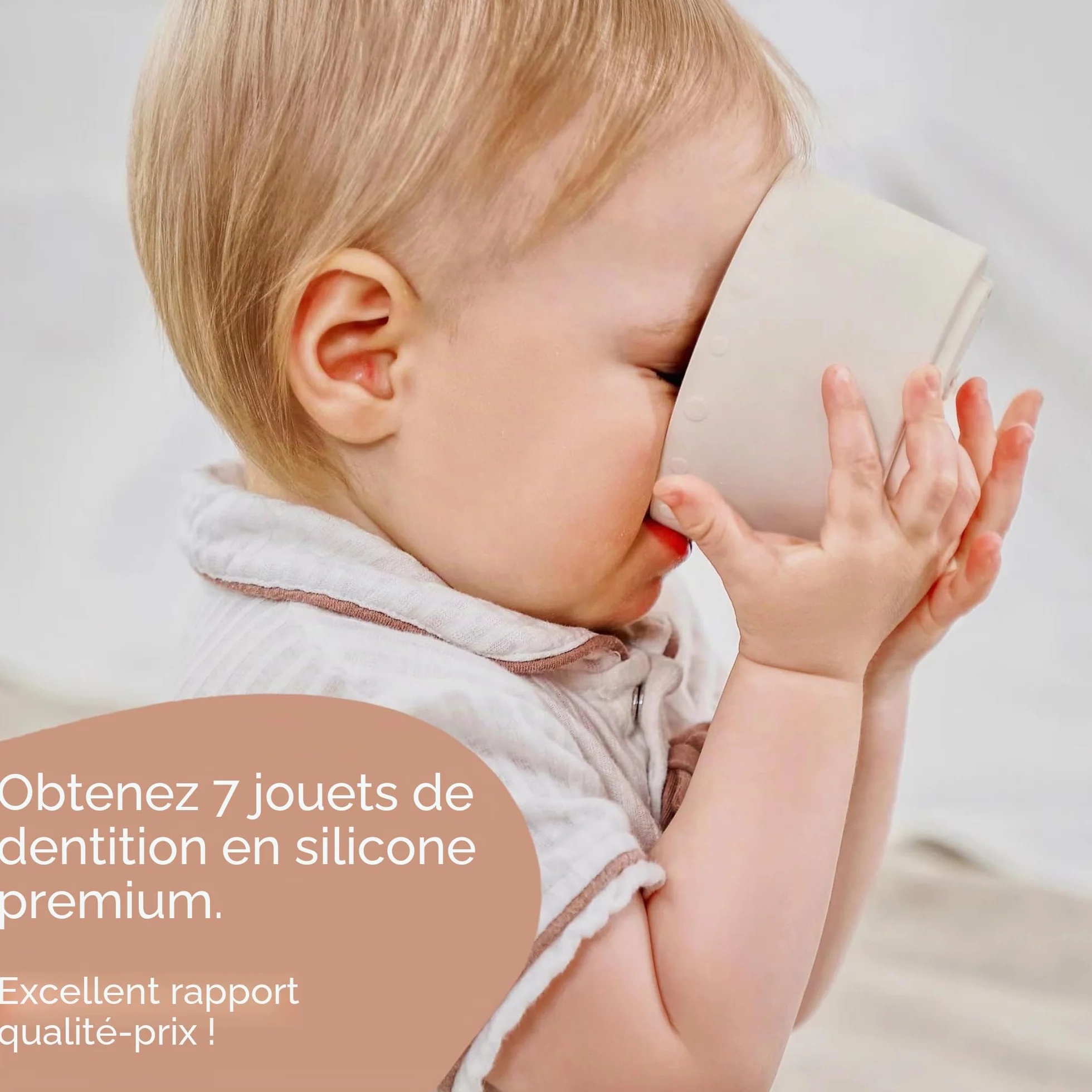 Moonkie Gobelet empilable en silicone bébé jouet éducatif dentaire
