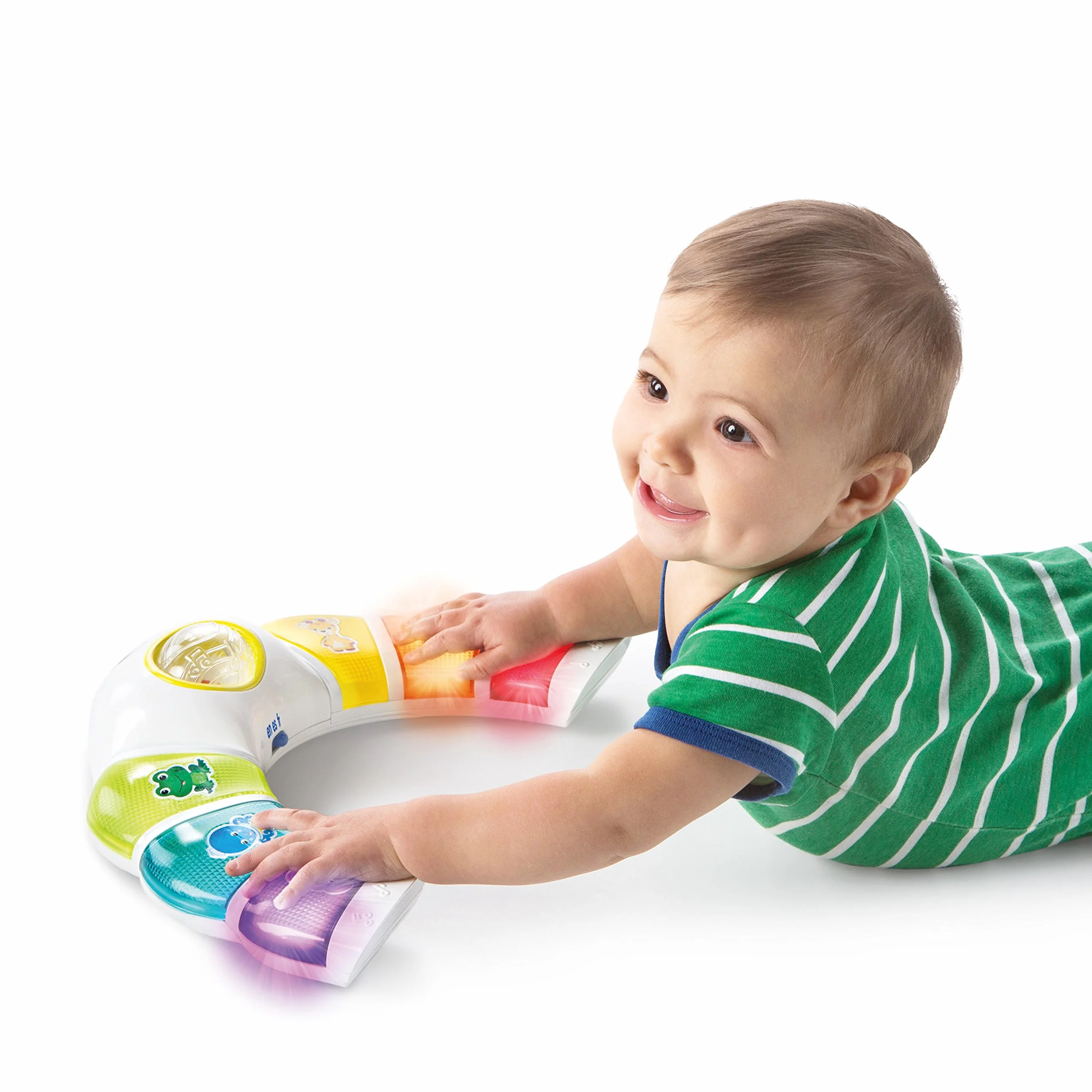 Baby Einstein Glow & Discover Light Bar Jouet Musical Piano d’activités avec Lumières Musique Hochet Multilingue 3 Mois+