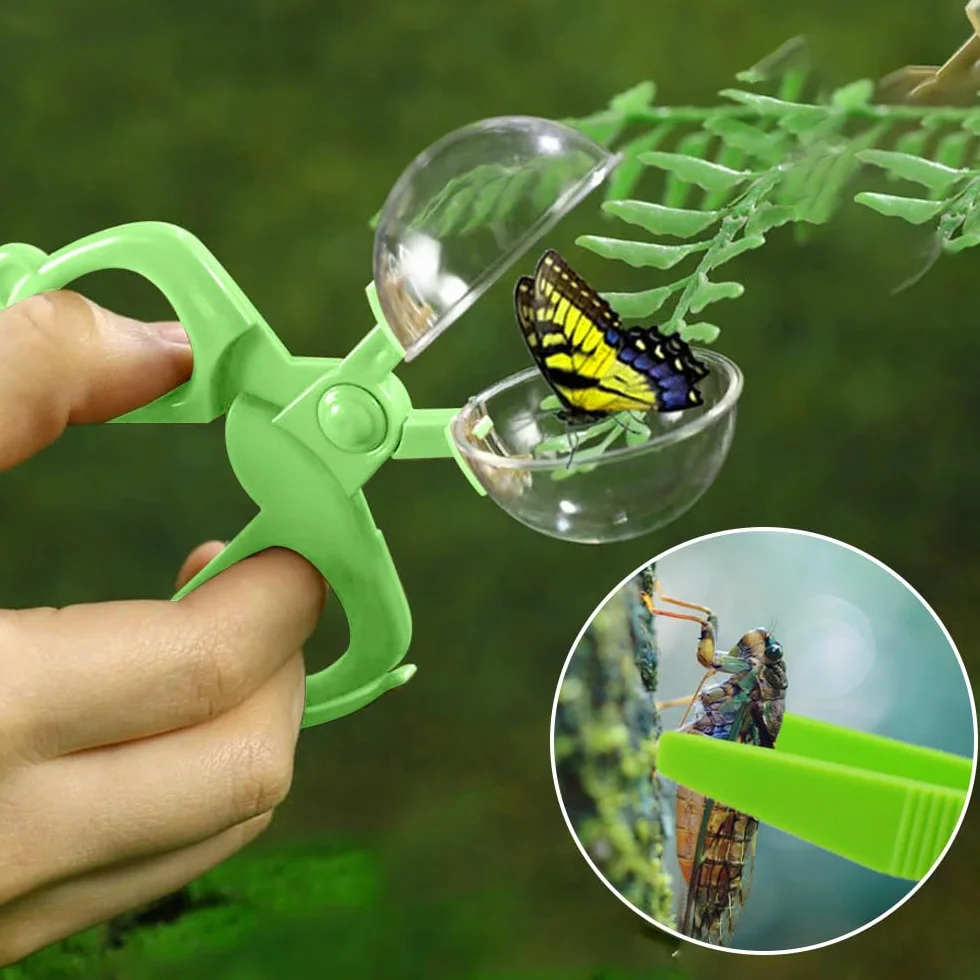 Boite à Insectes pour Enfant 12 Pièces avec Loupe Attrape Insectes et Pince à Épiler