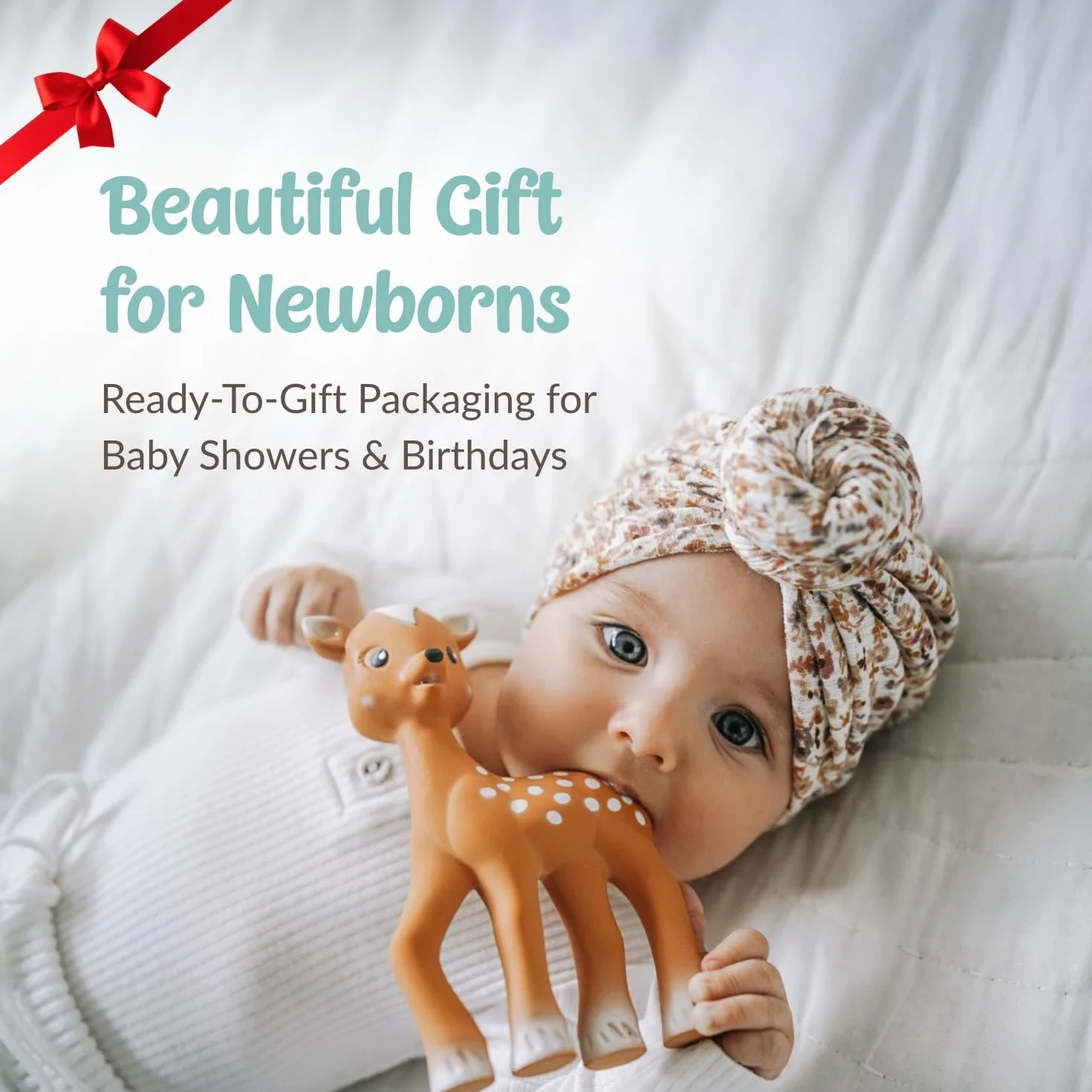 Vulli Coffret Fanfan Le Faon Et Son Doudou Jouet Bébé 0 Mois+ Caoutchouc Naturel Textiles Sensoriels Attache Sucette