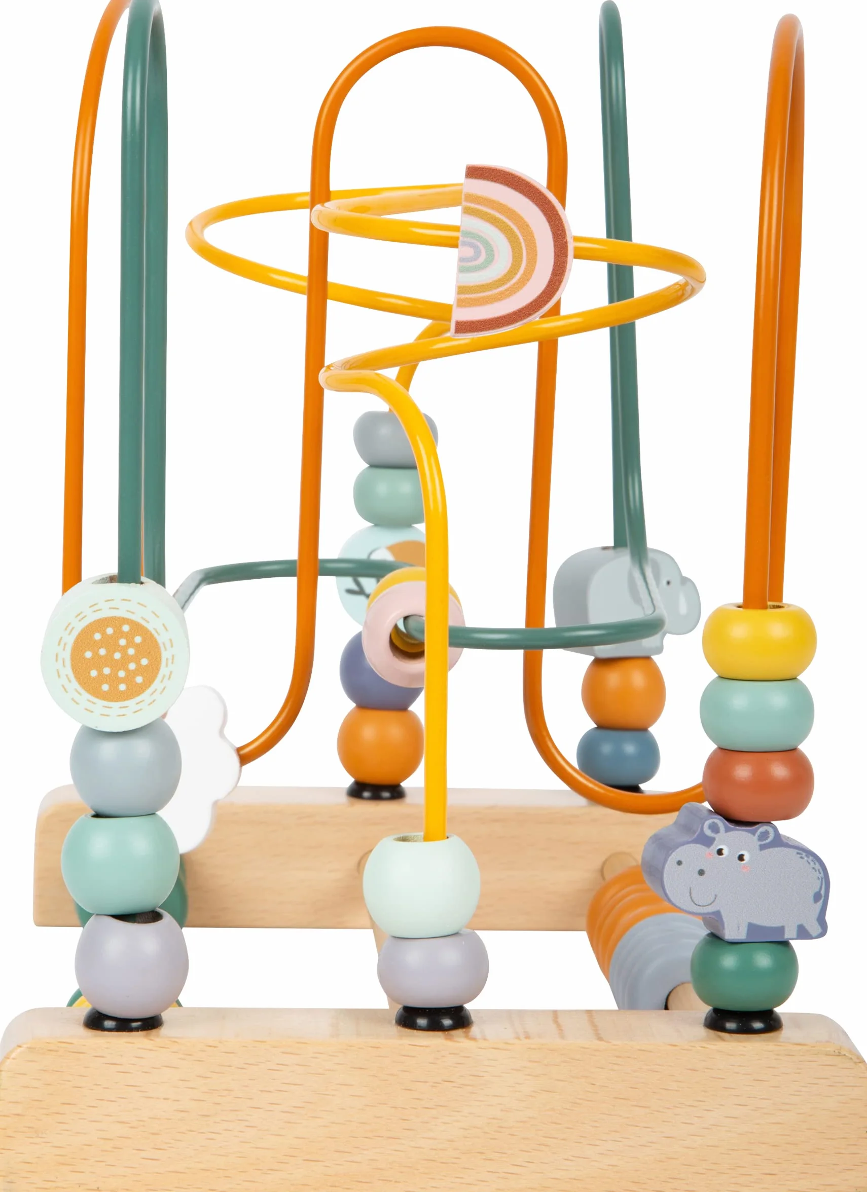 Circuit de motricité Safari en Bois 3 Boucles Jouet pour Enfants dès 12 Mois
