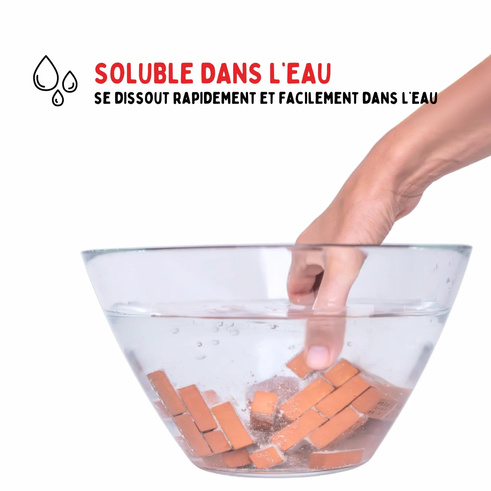 Teifoc 902 Mortier prêt à l'Emploi 1000 g – Mortier Soluble dans l'Eau pour Bricolage et Construction avec Mini-Briques