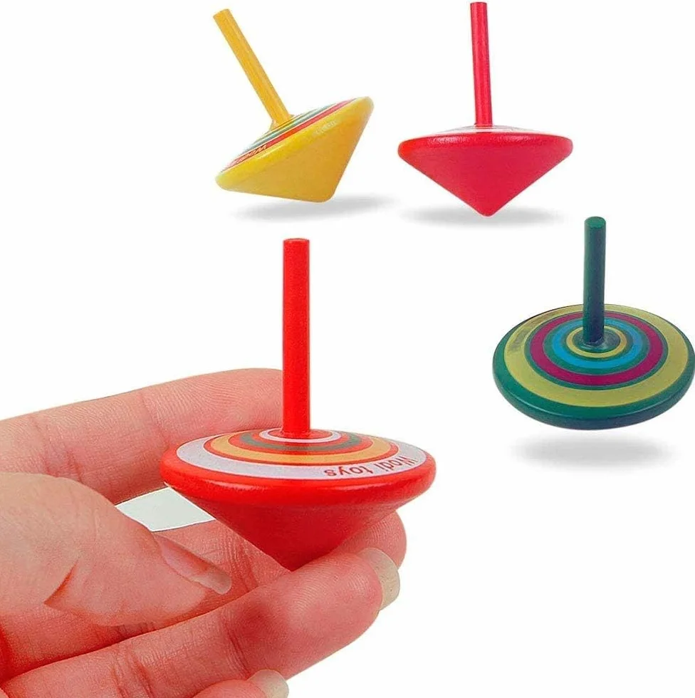 Toupies pour Enfants en Bois - Cadeaux Jouets