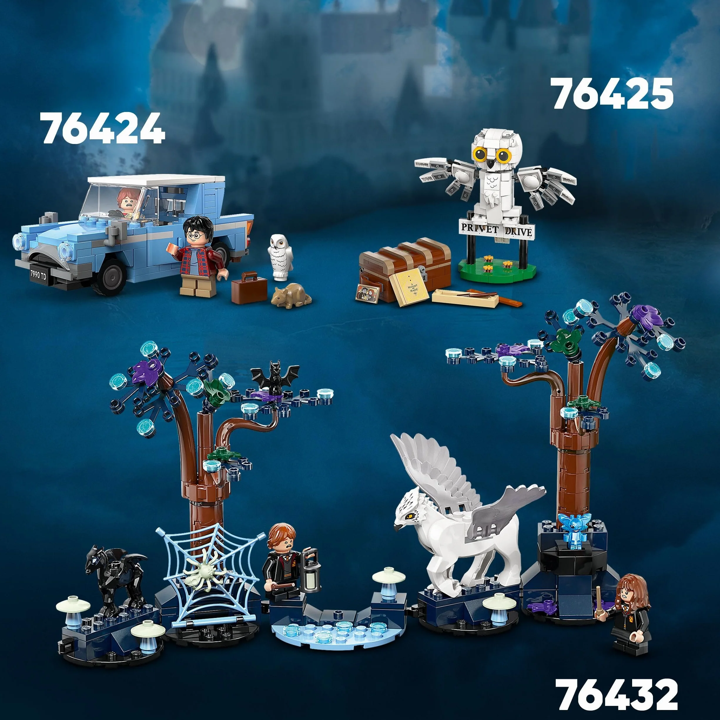 LEGO Harry Potter 76425 Hedwige au 4 Privet Drive Jouet de Construction pour Enfants Figurine de Chouette Cadeau dès 7 Ans
