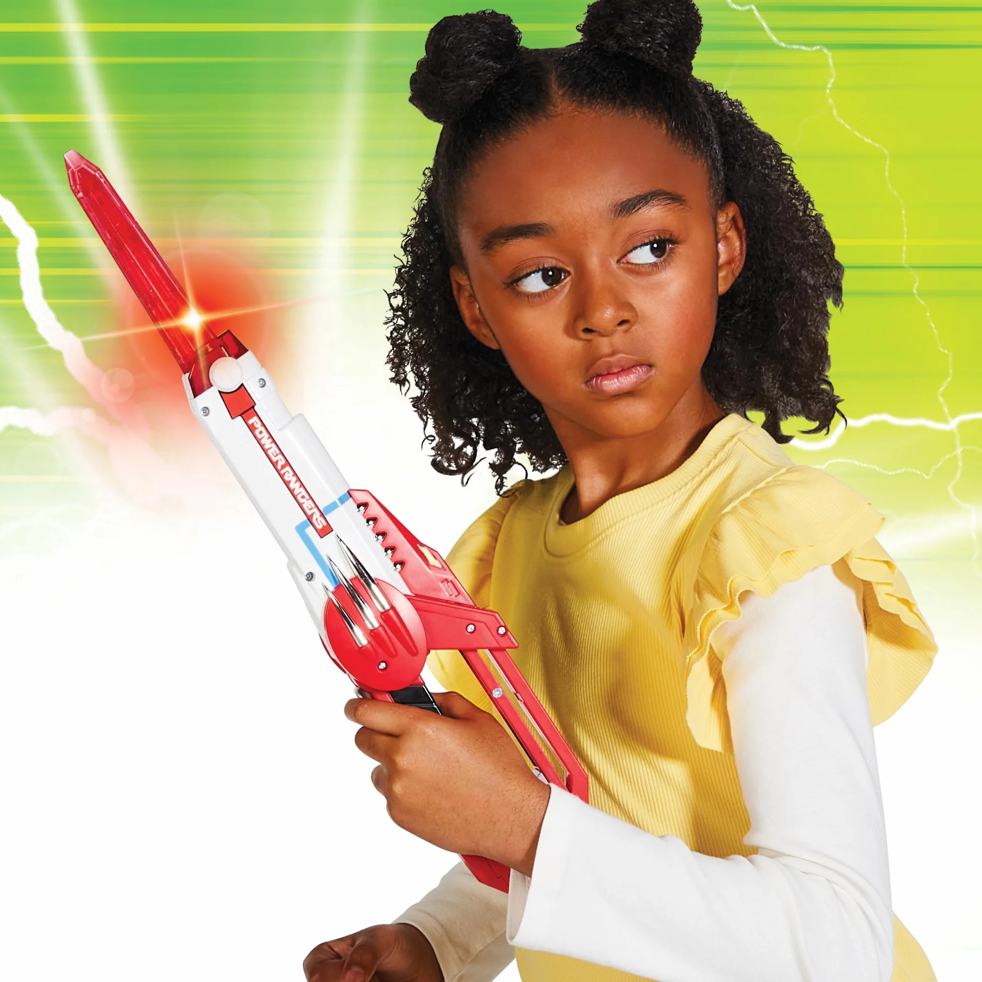 Power Rangers Pistolet Blaster 2-en-1 Sons et Lumières 4+ PWG11