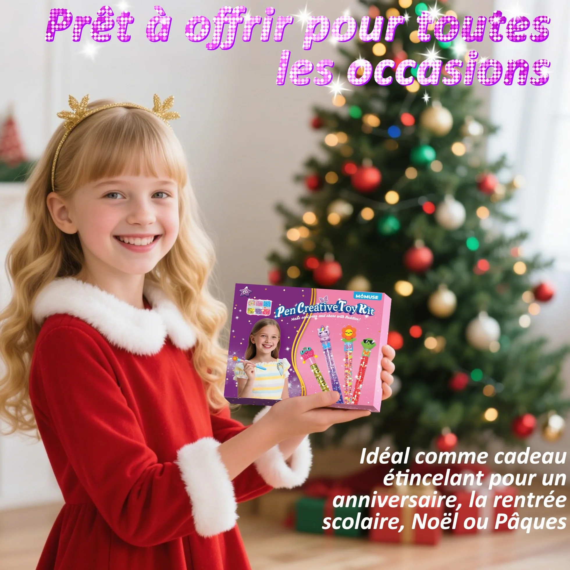 MOMUSE Fabrique à Stylo Cadeau Fille 6-12 Ans Atelier Créatif Enfant Activité Manuelle