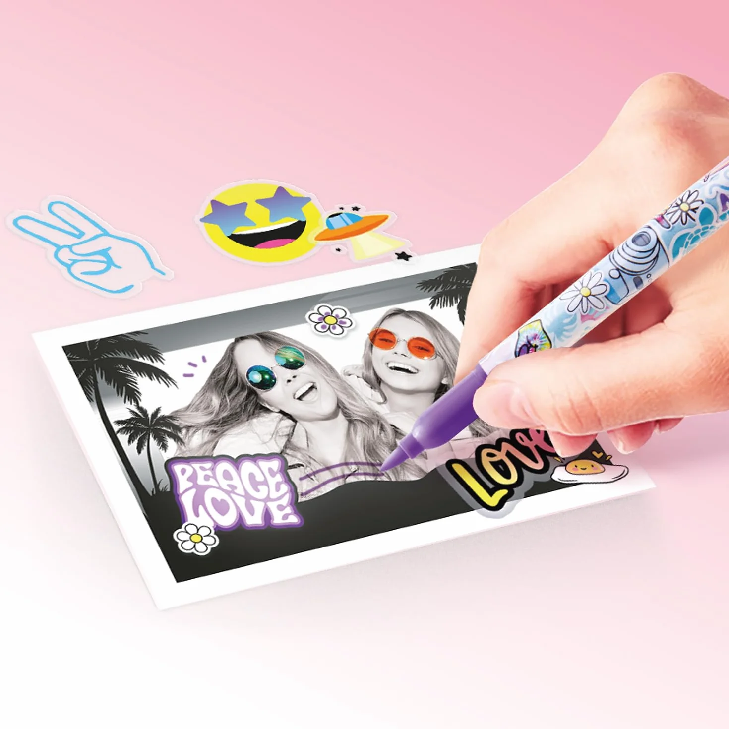 Canal Toys Photo Creator Appareil Photo 3 en 1 à Impression Instantanée Turquoise 2 Modes Selfie Caméra Vidéo Enfant 8 Ans+ 4 Rouleaux 250 Clichés CLK 001