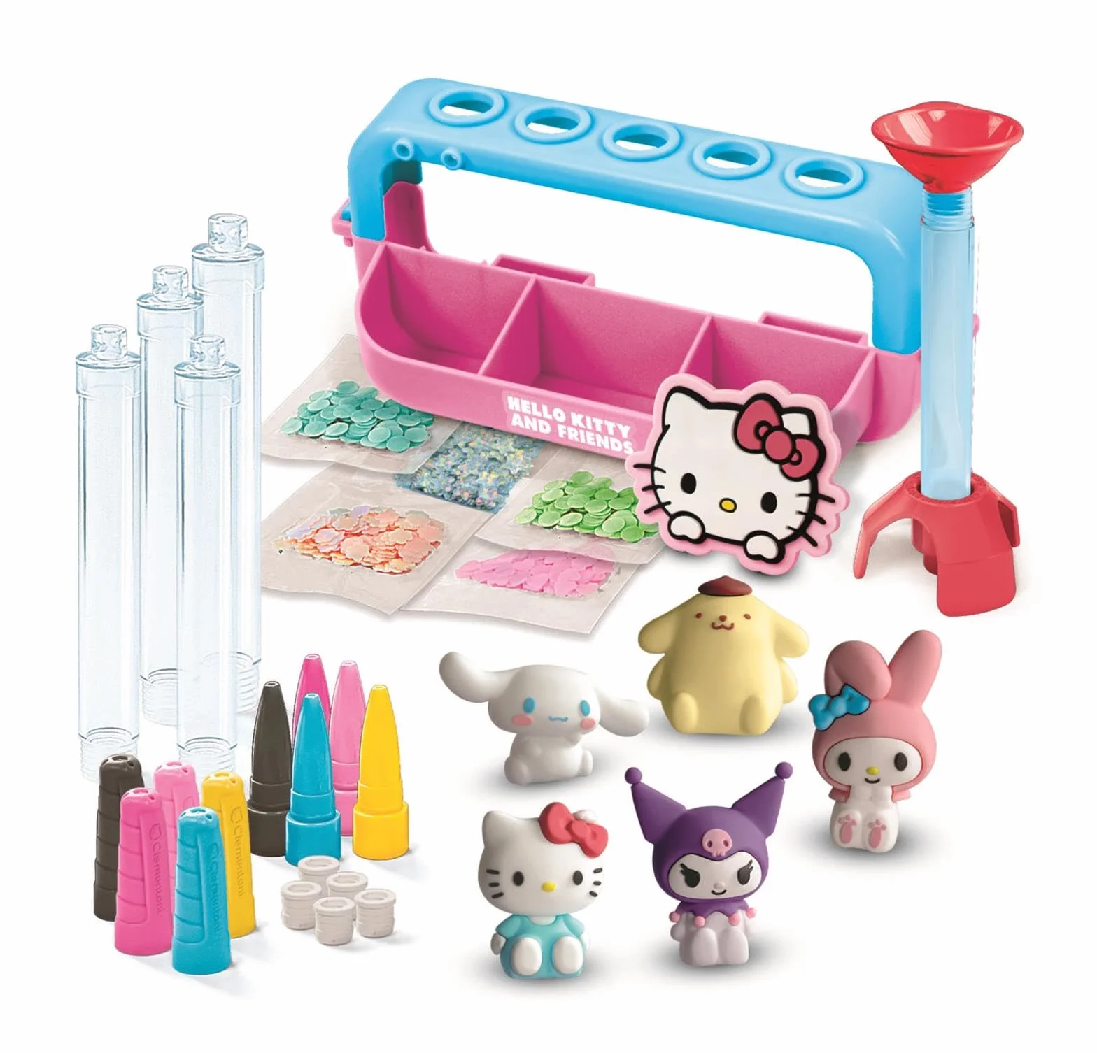 Clementoni Atelier Hello Kitty 5 Stylos Figurines Décorations Stickers 6 Ans+