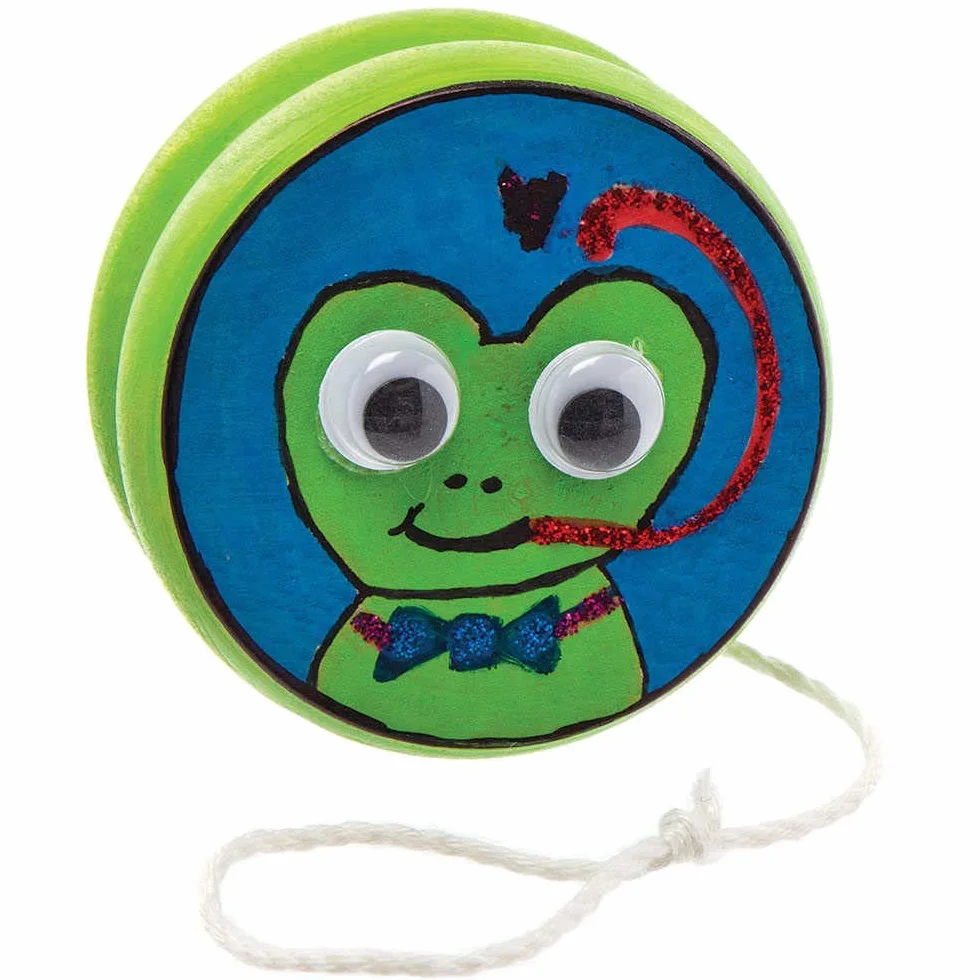 Baker Ross Yoyo Enfant en Bois Lot de 4 Jouet Enfant