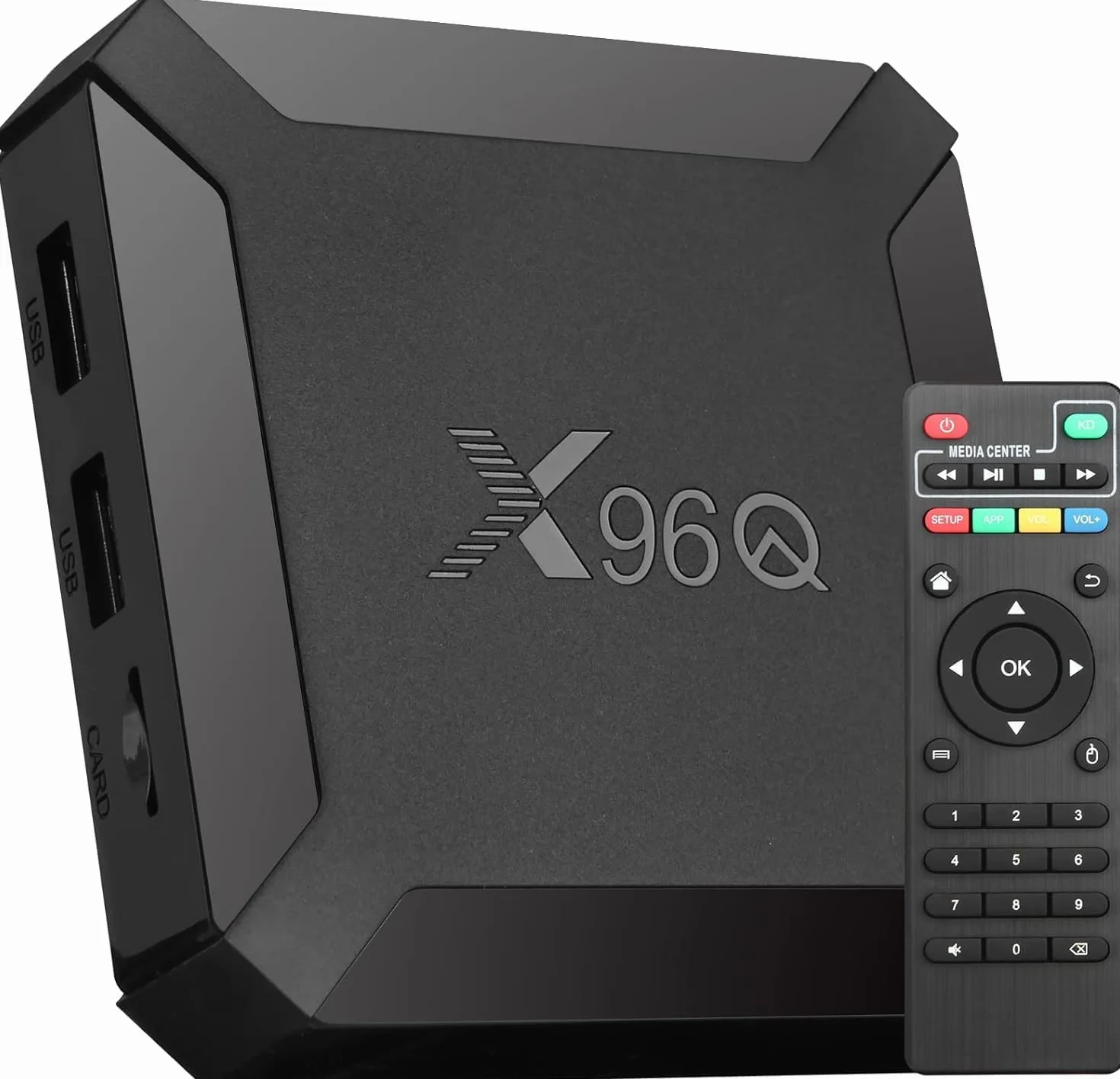 X96Q Boîtier IPTV Android TV Box Android 10.0 2GB 16GB Mini Smart TV Box Allwinner H313 Quad Core WiFi 4K HD 100M LAN