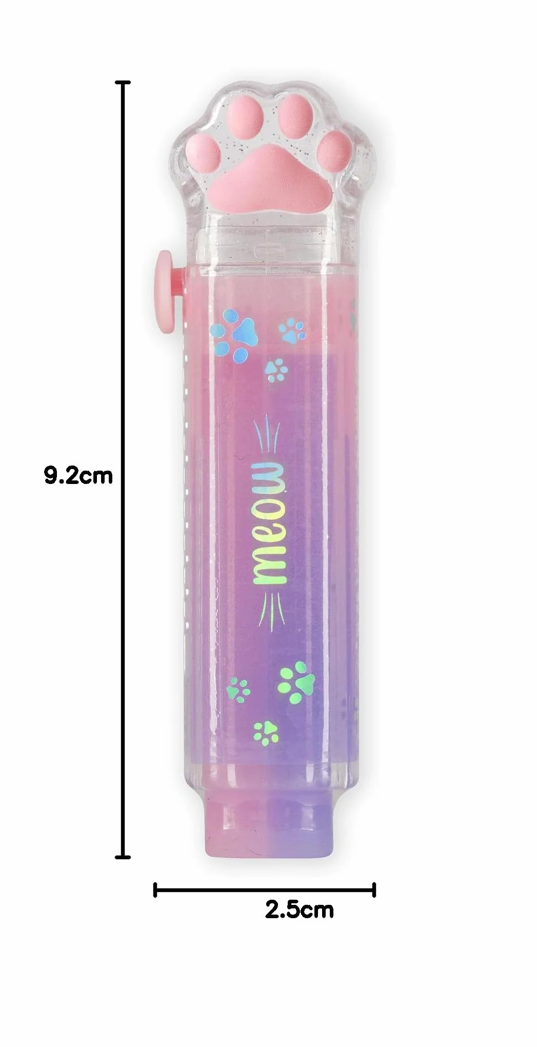 Legami Gomme en forme de patte de chat Caoutchouc rétractable 2,5 x 9,2 x 1,5 cm