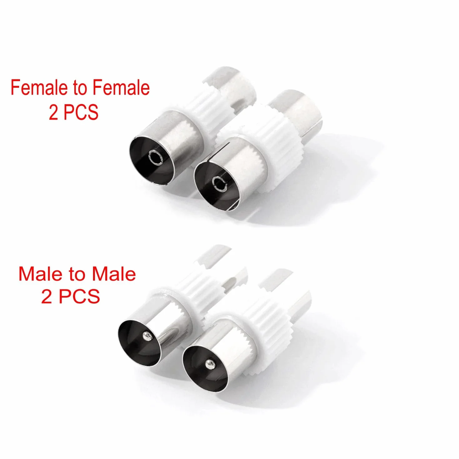 Convertisseurs connecteurs antenne TV mâles femelles adaptateur câble coaxial femelle vers femelle prise coupleur coaxial RF PAL mâle vers mâle