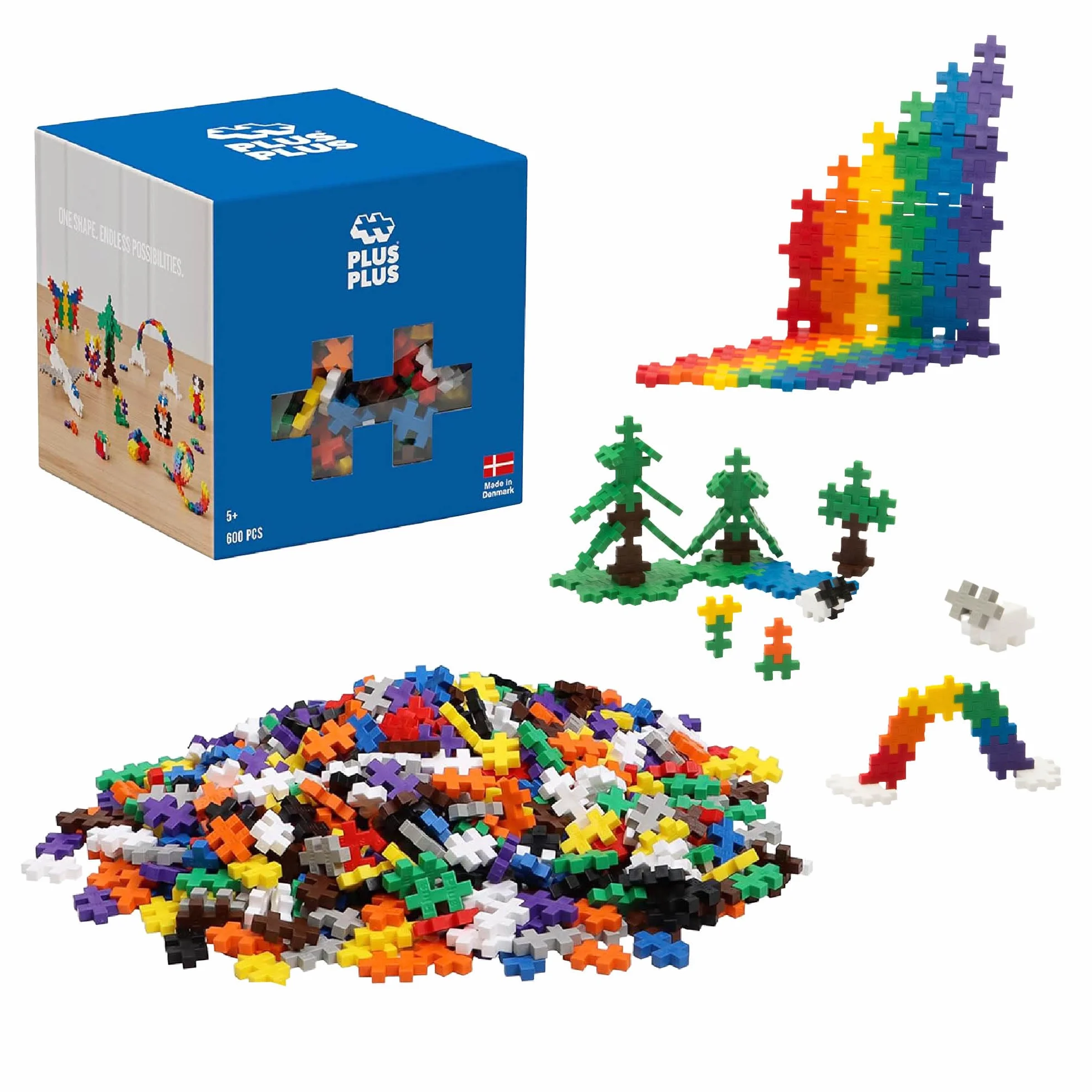 Plus-Plus Boîte 600 Pièces Jeux de Construction Basic PP3310