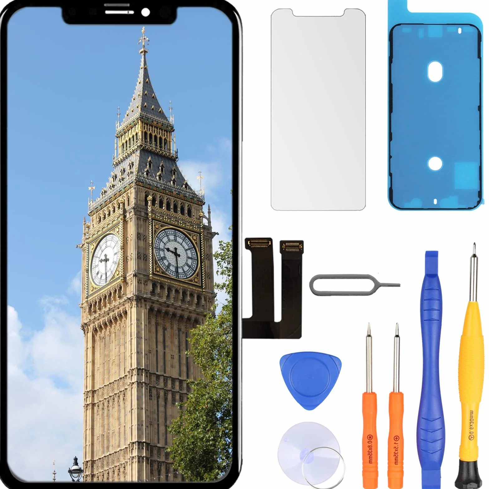 Écran LCD iPhone 11 6,1'' FHD avec 3D Touch Digitizer Assembly Kit de Réparation True Tone Programmable